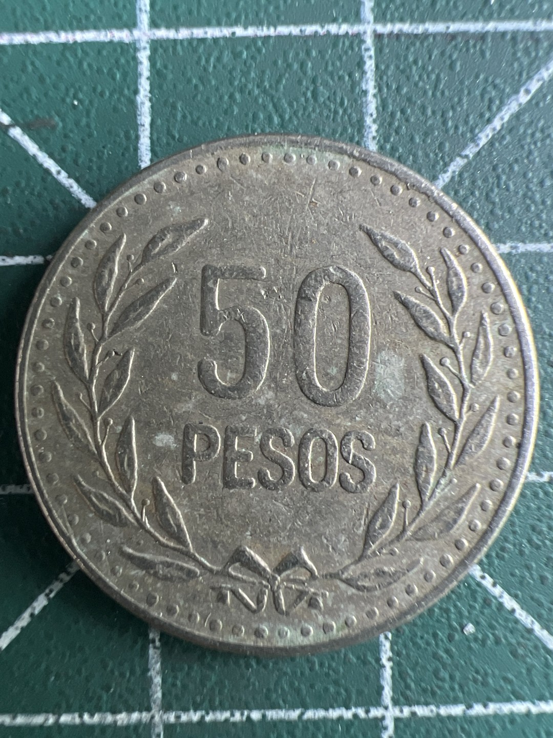 泡泡堂第266期  世界硬币 （无押金，捡漏，全场20包邮，偏远地区除外，接收代拍业务） 哥伦比亚50比索