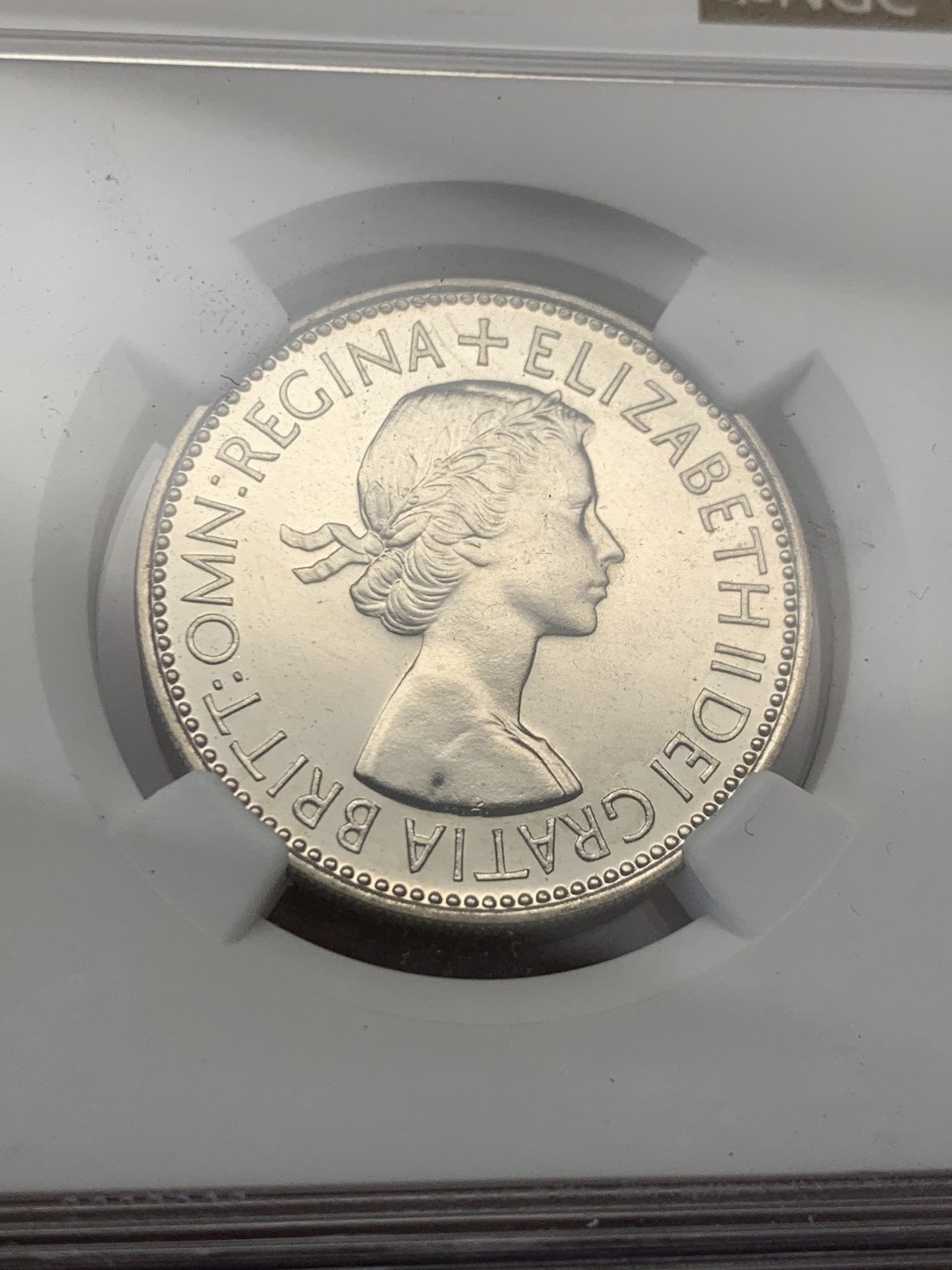 《竞宝斋》第148场-周日，周一 2场 (全场包邮) NGC-PF62 1953年英国伊丽莎白二世加冕首年精制弗洛林（2先令）