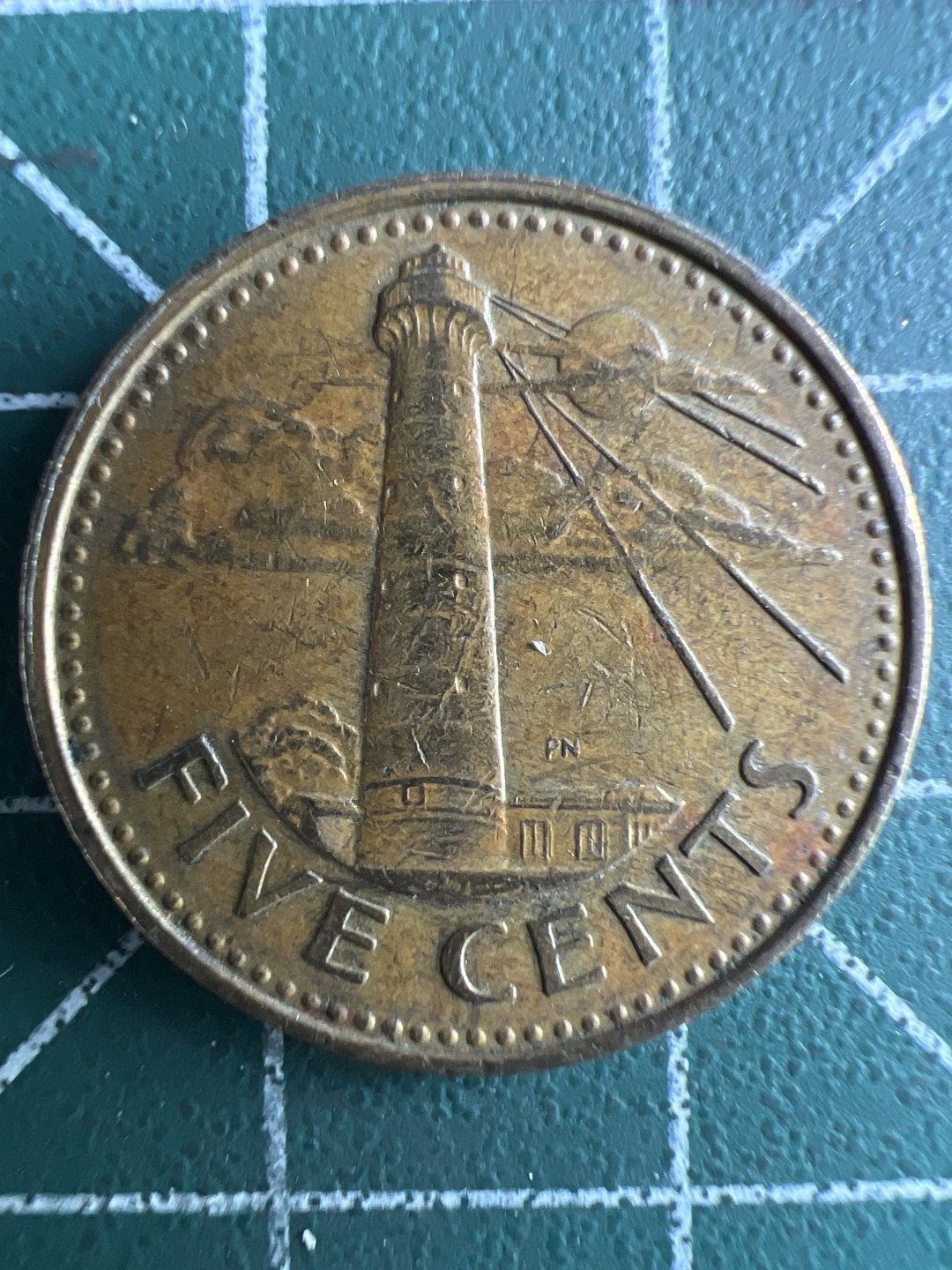 泡泡堂第280期  世界硬币 （无押金，捡漏，全场20包邮，偏远地区除外，接收代拍业务） 巴巴多斯五分