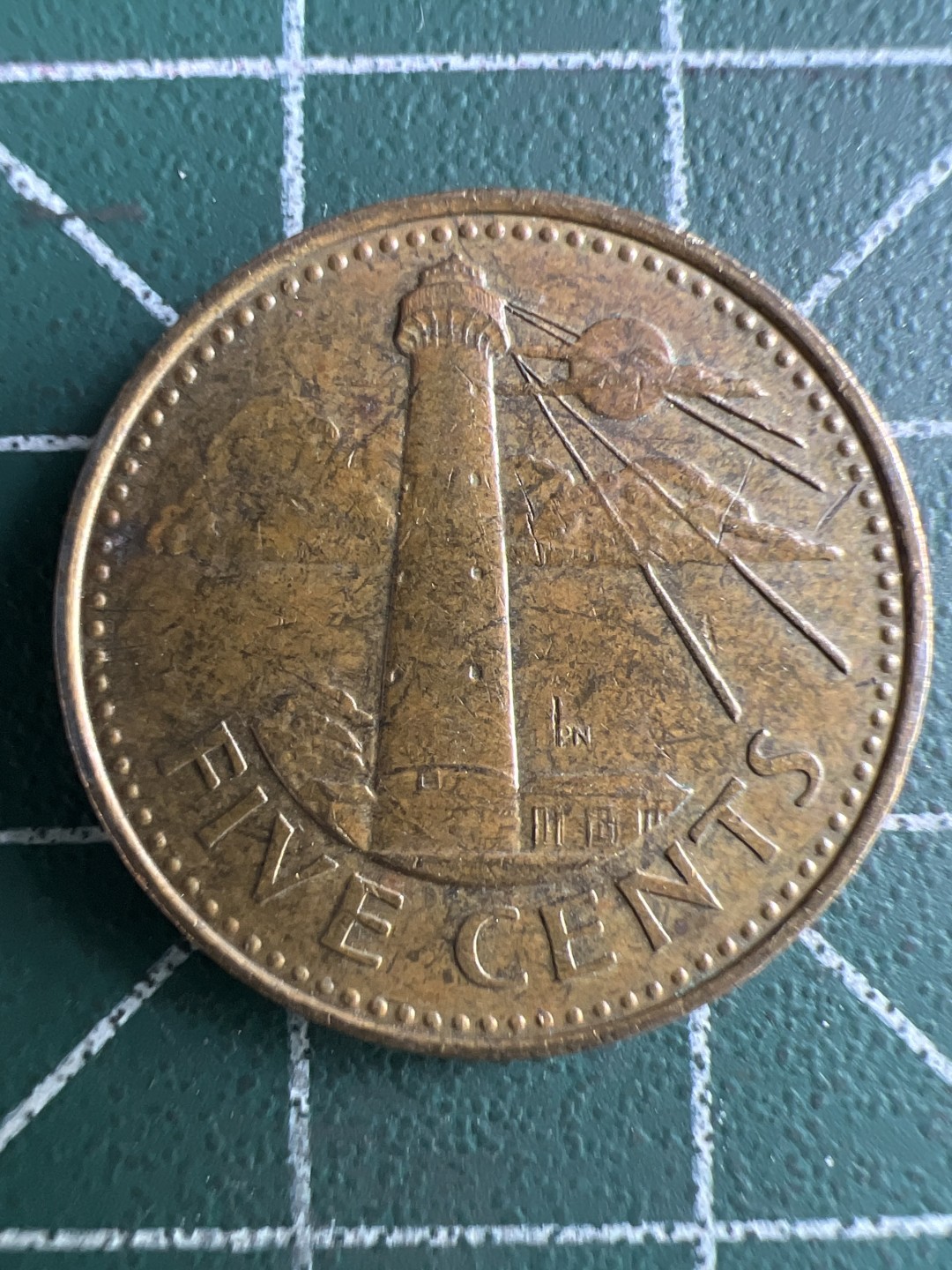 泡泡堂第284期  世界硬币 （无押金，捡漏，全场20包邮，偏远地区除外，接收代拍业务） 巴巴多斯五分