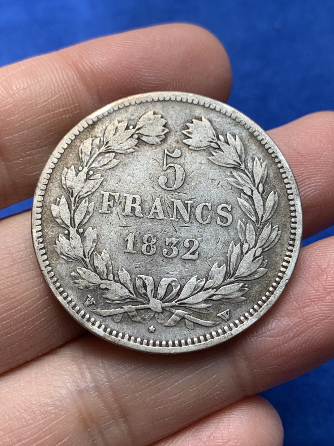 《竞宝斋》第148场-周日，周一 2场 (全场包邮) 法国 1832年w厂 菲利普一世 五法郎 大银币