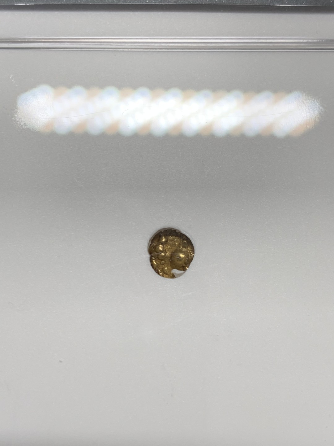 《竞宝斋》第148场-周日，周一 2场 (全场包邮) NGC-AU55 印度十八世纪 坎钦FANAM金币 少见品种