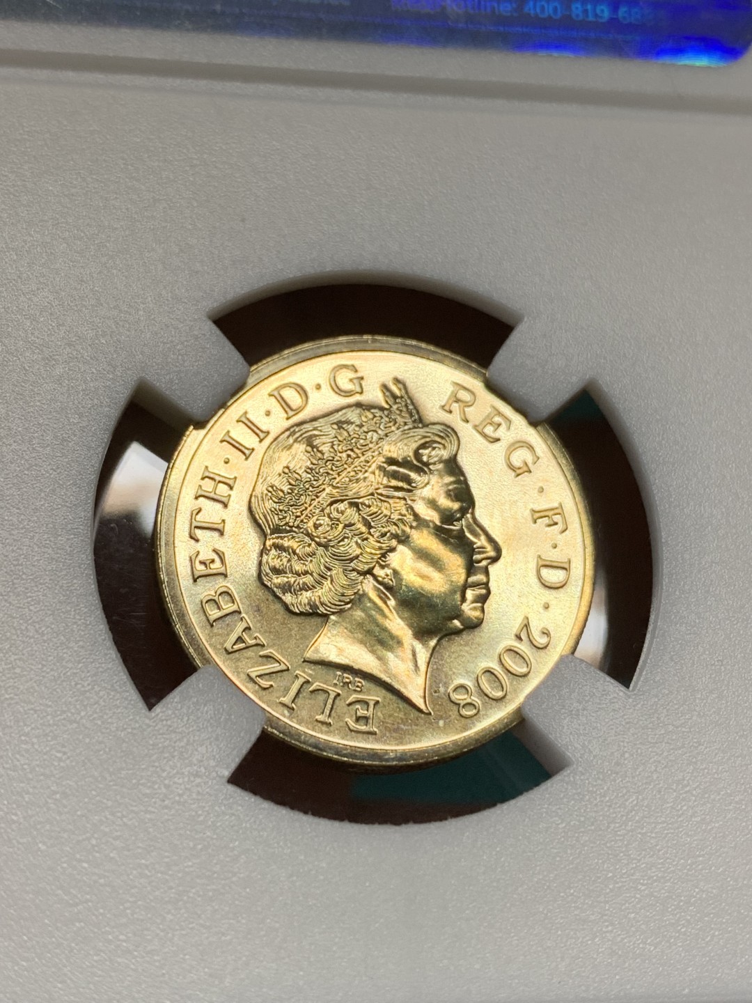 《竞宝斋》第148场-周日，周一 2场 (全场包邮) 英国伊丽莎白硬币，1镑和2镑，BU品质。