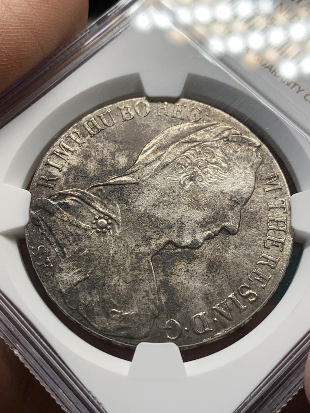 《竞宝斋》第148场-周日，周一 2场 (全场包邮) NGC AU 奥地利 1780 米兰大扣版特蕾西亚女王1泰勒银币1820年左右铸造