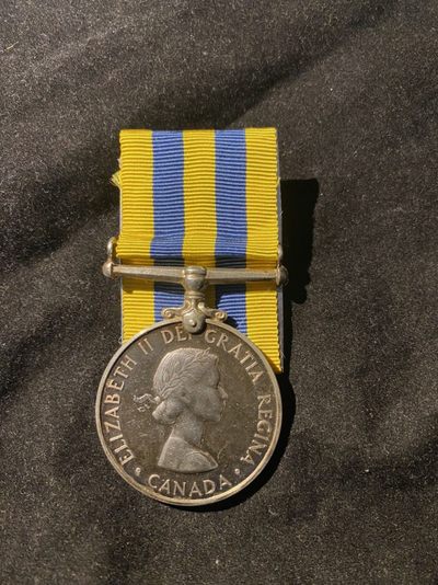 盛世勋华——号角文化勋章邮票模型专场拍卖第98期 - 英国朝鲜战争奖章 加拿大银版 带边铭  礼服挂