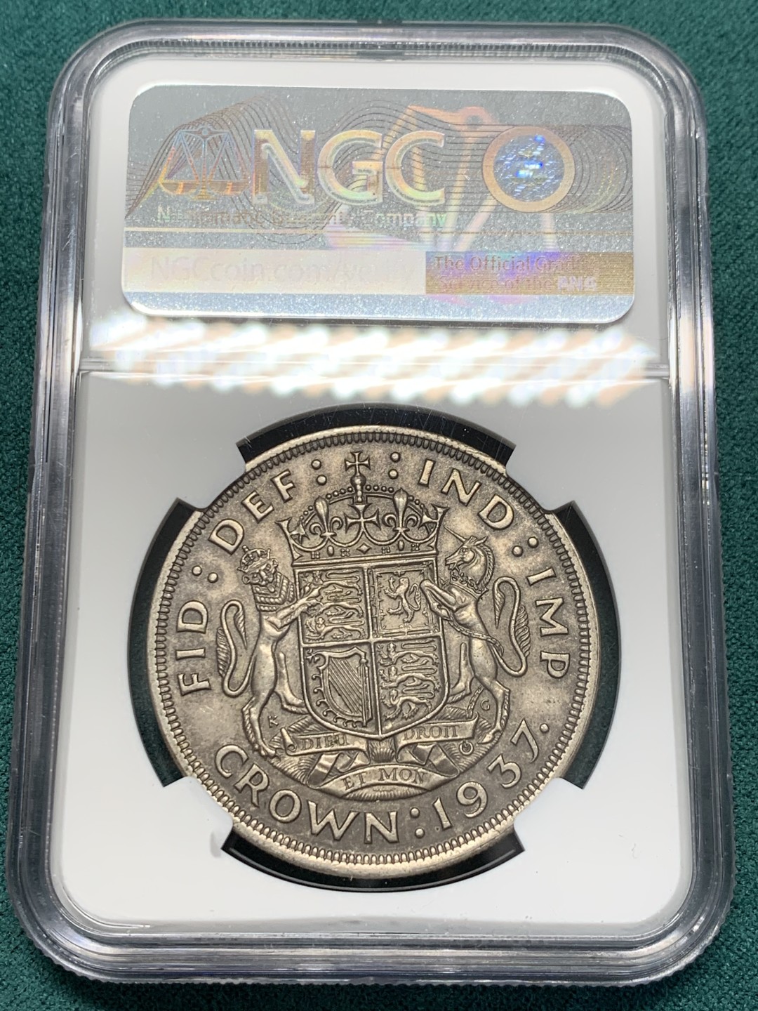 《竞宝斋》第148场-周日，周一 2场 (全场包邮) NGC-MS63 英国1937年 乔六克朗大银币