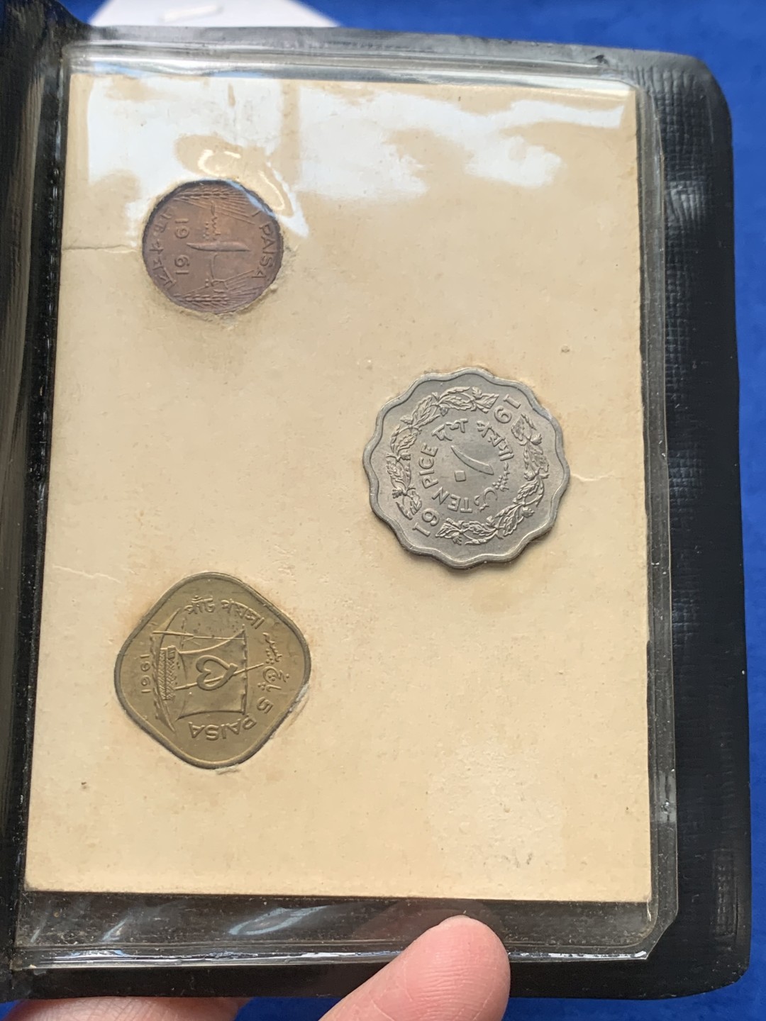 《竞宝斋》第148场-周日，周一 2场 (全场包邮) 巴基斯坦1961年三枚辅币+1枚1956年1PIC。