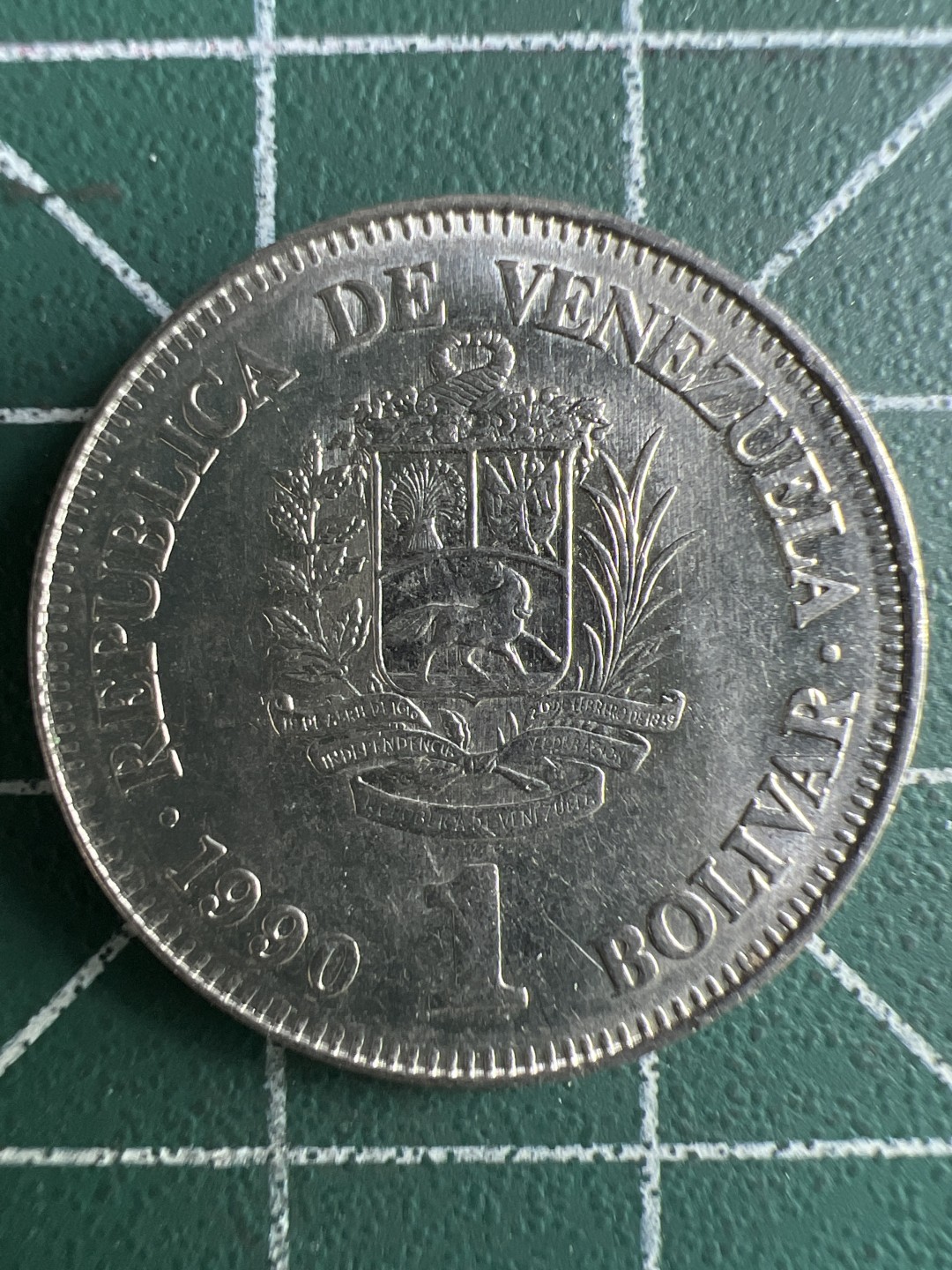 泡泡堂第291期  世界硬币 （无押金，捡漏，全场20包邮，偏远地区除外，接收代拍业务） 委内瑞拉1玻利瓦尔