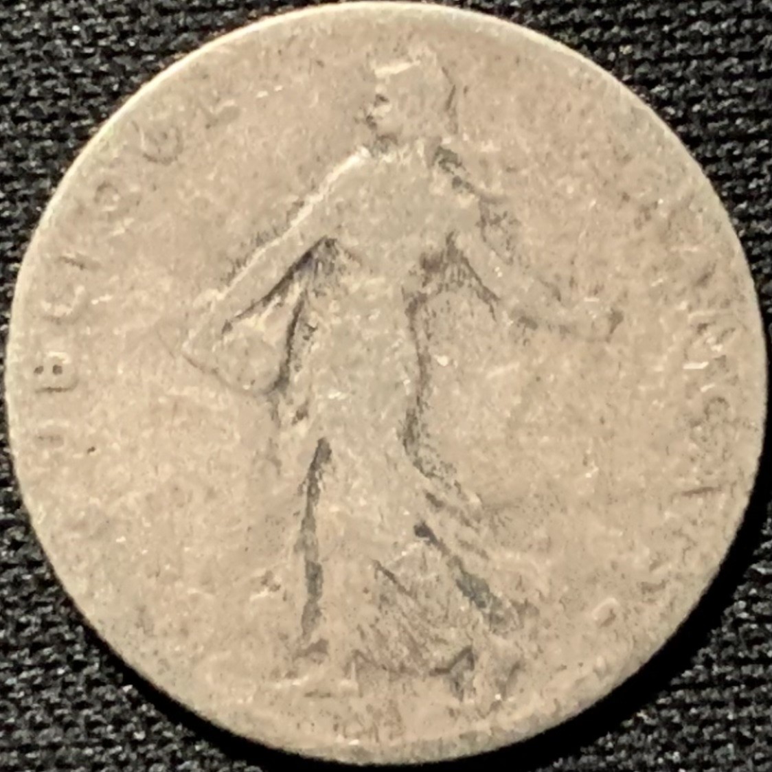 紫瑗钱币——第262期拍卖 法国 1907年 播种女神 50分 2.5克 0.835银