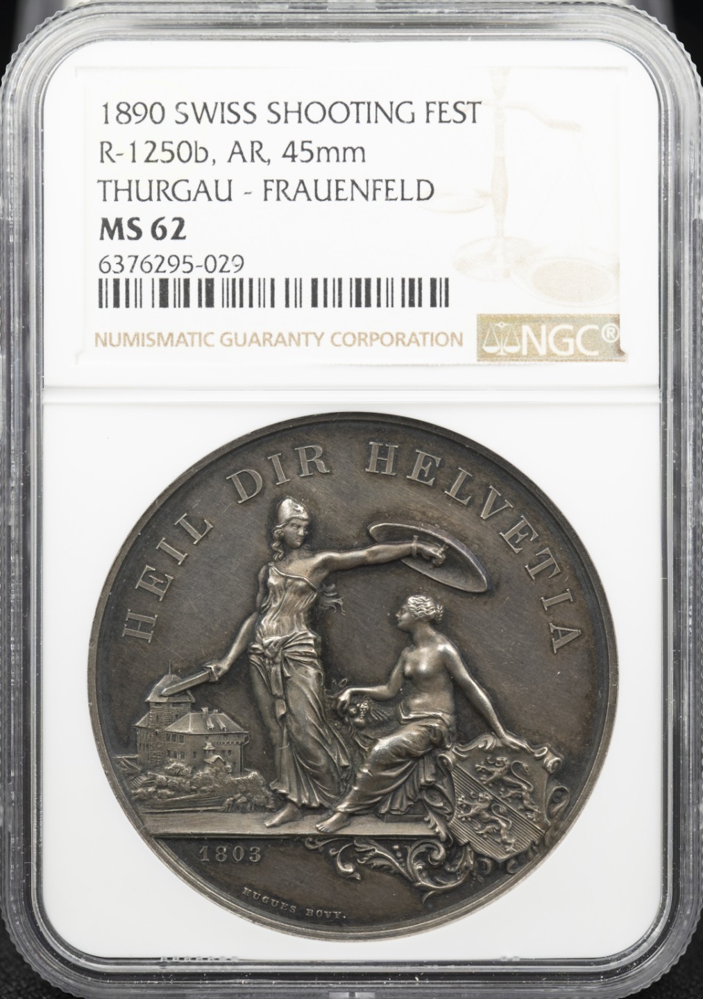 万国钱币拍卖第005期 1890瑞士弗劳恩菲尔德射击节大银章