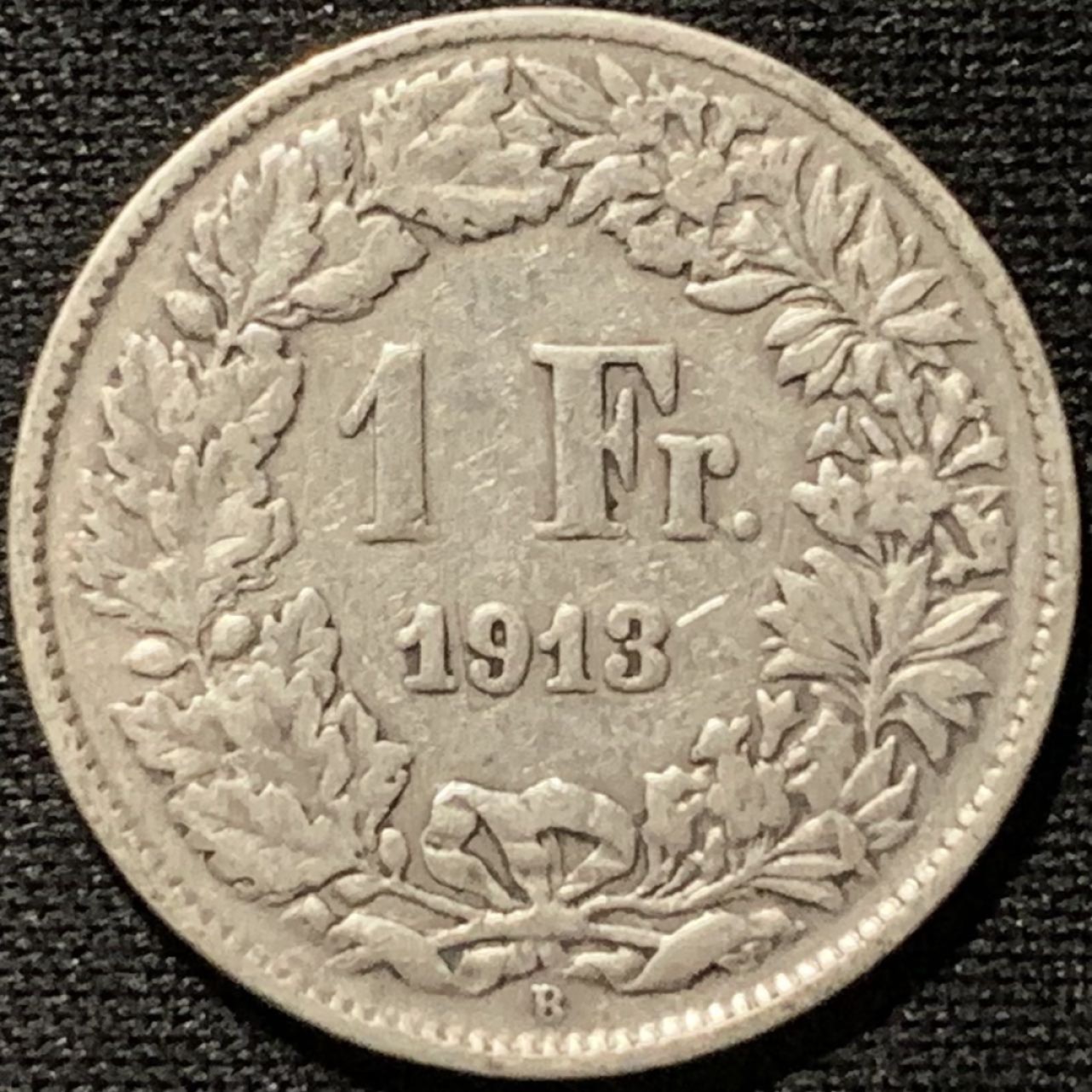 紫瑗钱币——第262期拍卖 瑞士 1913年 赫尔维蒂亚 1法郎 5克 0.835银