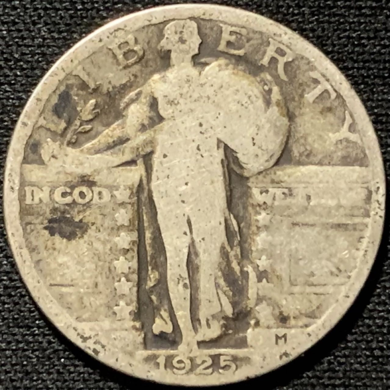 紫瑗钱币——第262期拍卖 美国 1925年 小飞鹰 25美分 6.25克 0.9银