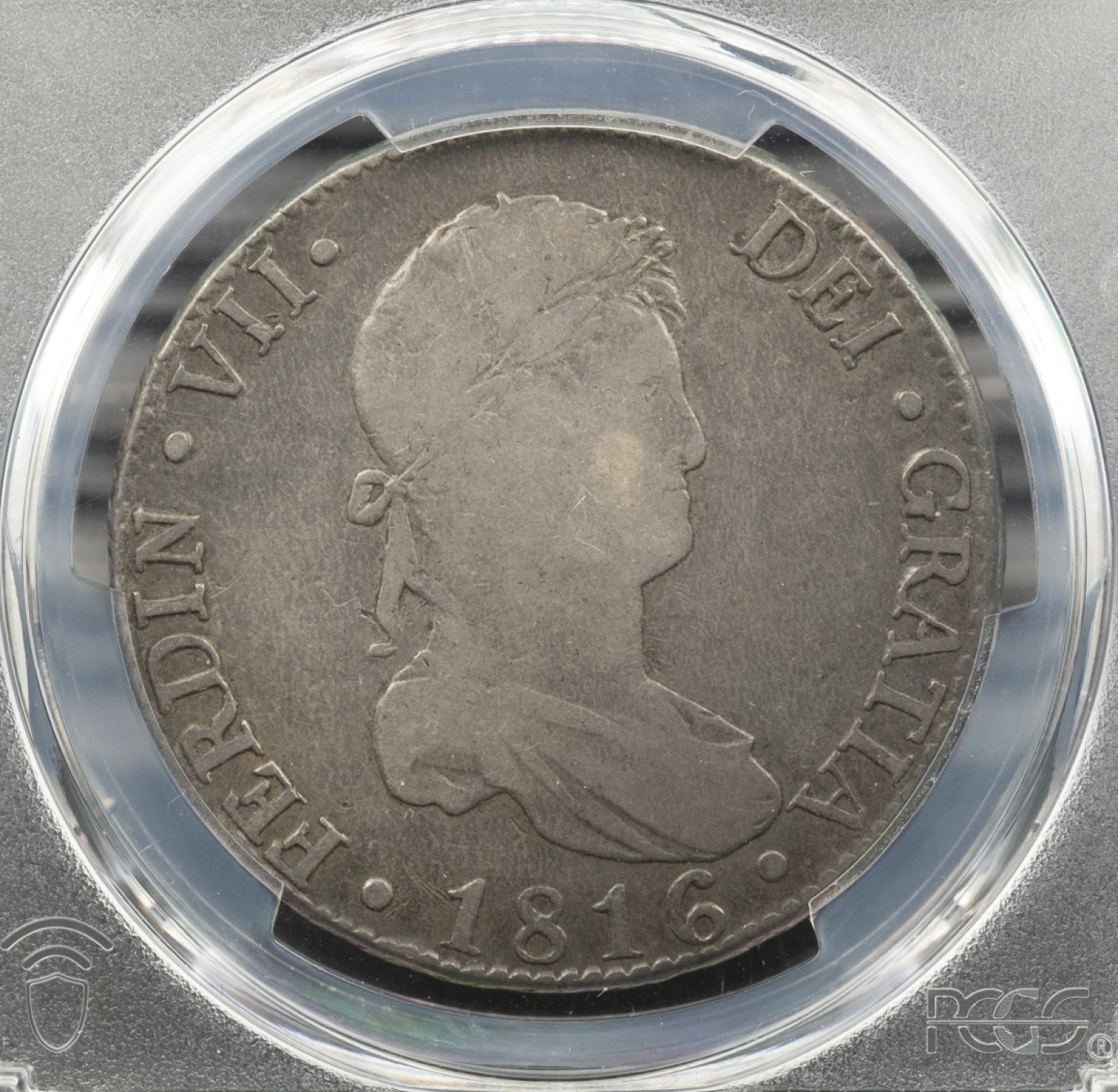 万国钱币拍卖第005期 1816MGJ西班牙本土费迪南七世8里亚尔