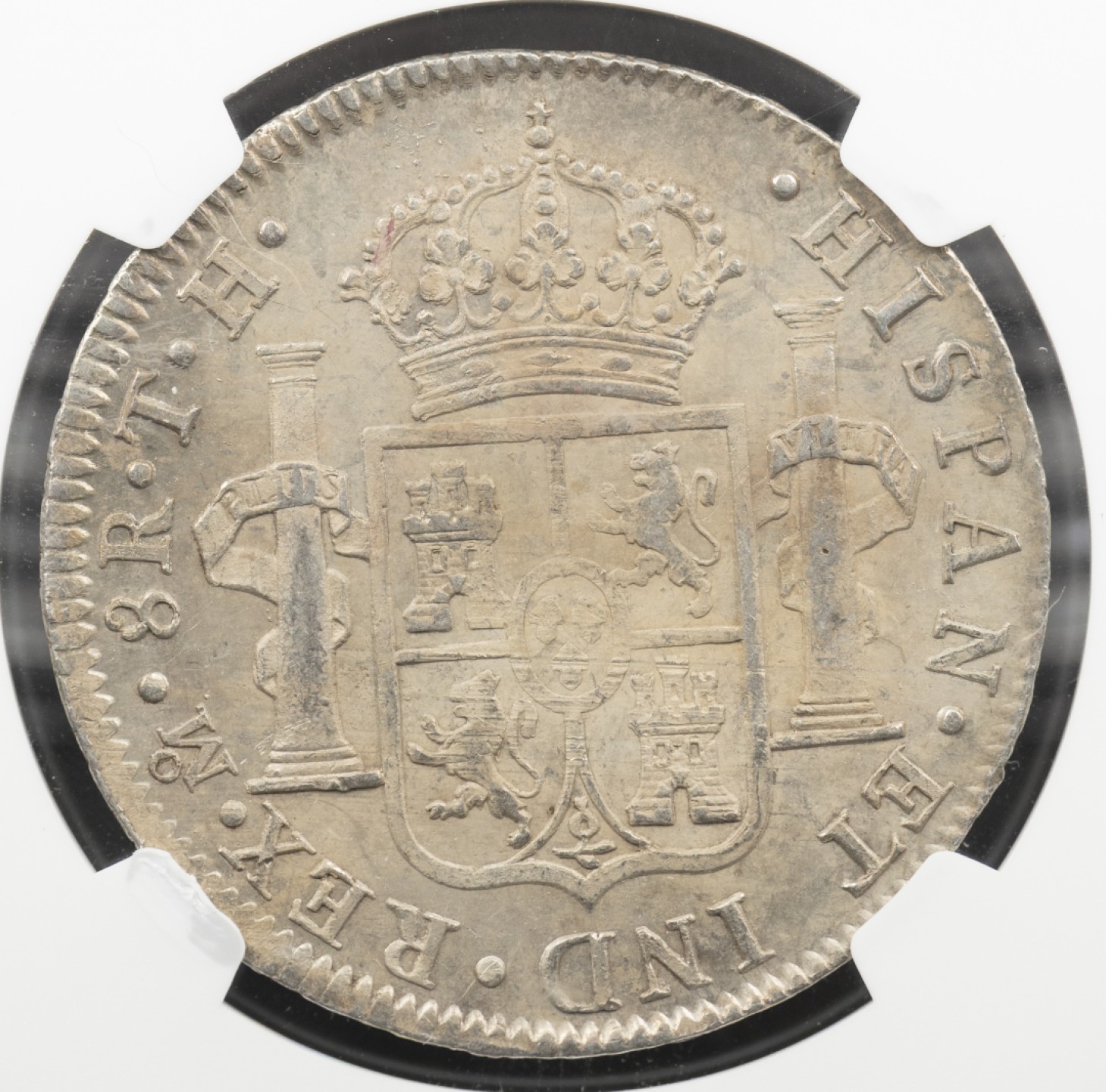 万国钱币拍卖第005期 1807MOTH西属墨西哥卡洛斯四世人像双柱8里亚尔