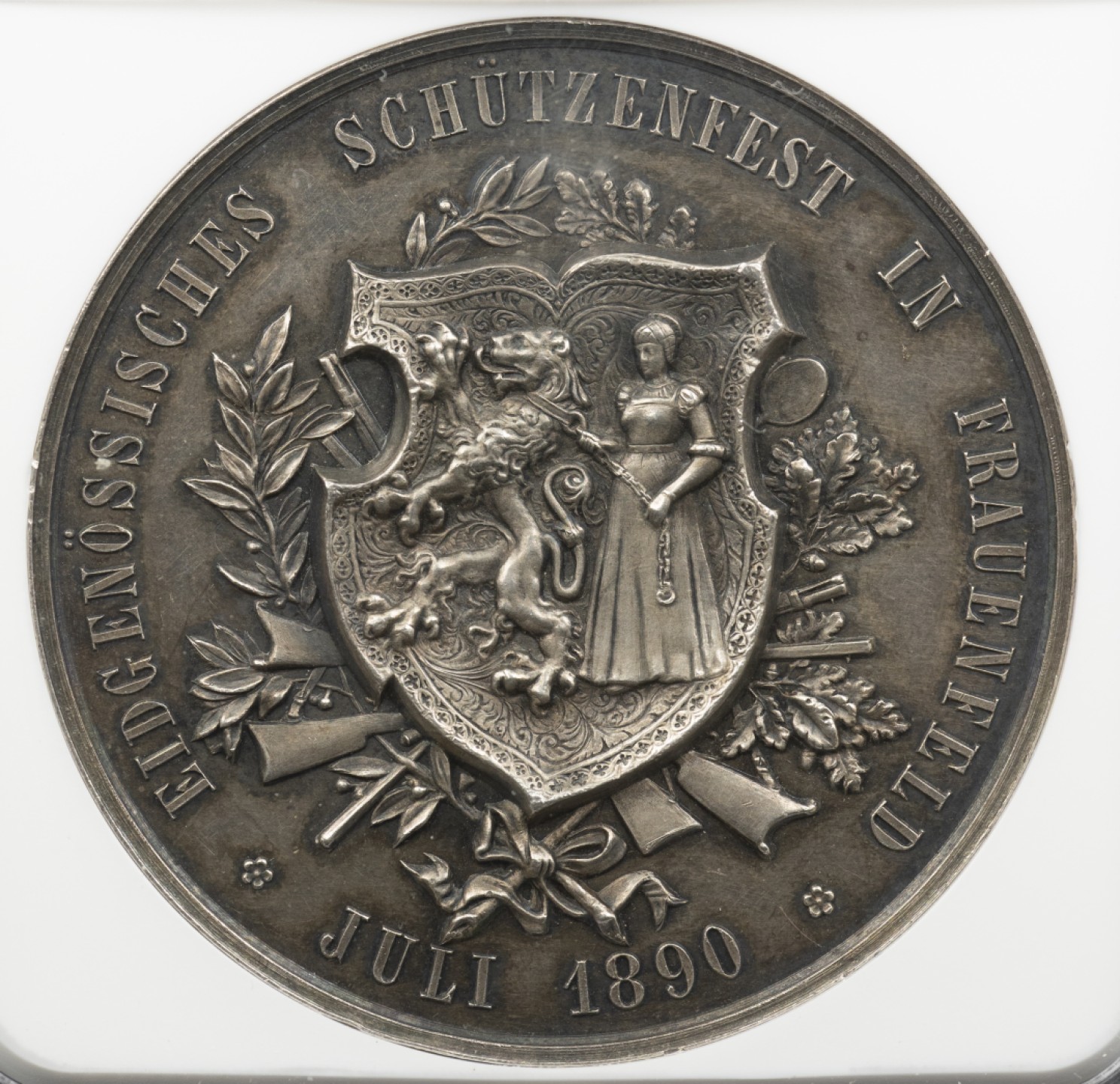 万国钱币拍卖第005期 1890瑞士弗劳恩菲尔德射击节大银章