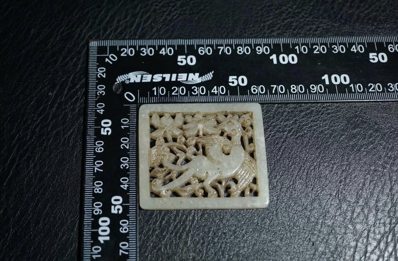 ｜冷门出品｜精选专拍·第壹拾玖场· 明清工老和田玉镂空凤穿牡丹花片｜尺寸详见图片