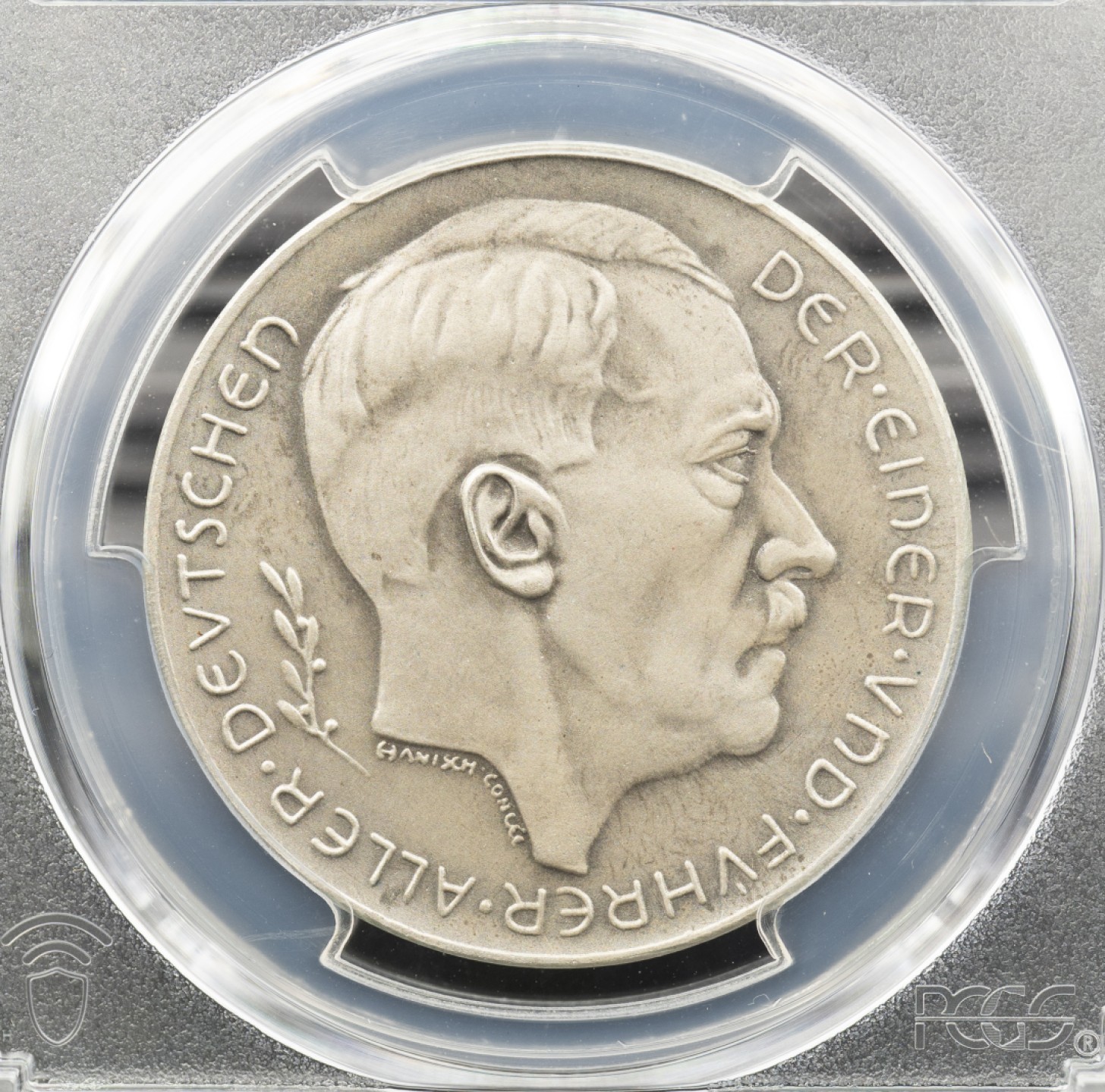 万国钱币拍卖第005期 1938年德意志元首吞并奥地利经典纪念银章，不太能见到好品的品种了