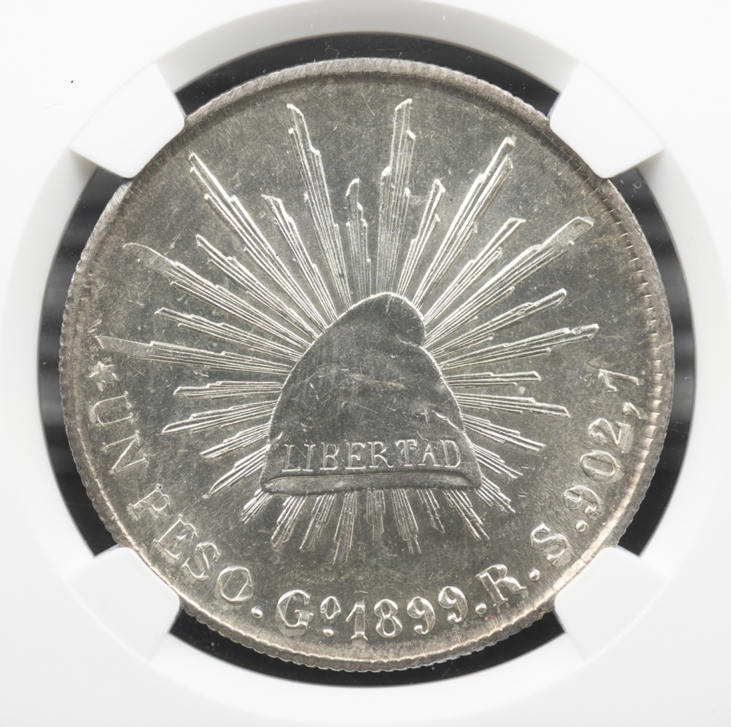 万国钱币拍卖第005期 1899年GO厂RS墨西哥直边鹰洋1比索