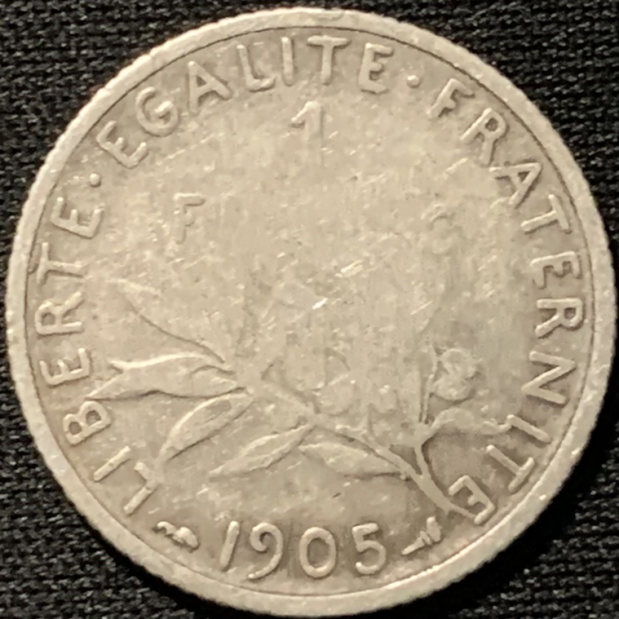 紫瑗钱币——第317期拍卖 法国 1905年 播种女神 1法郎 5克 0.835银