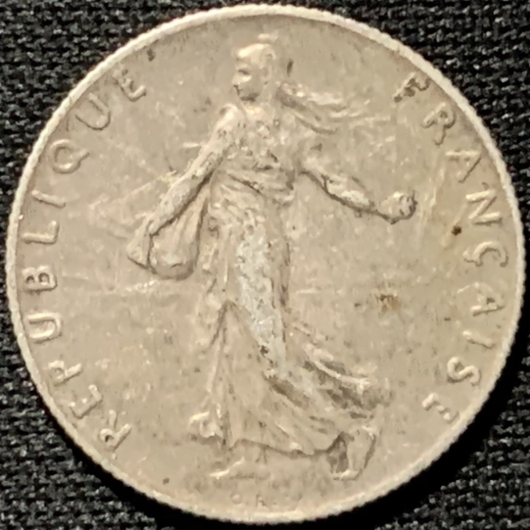 紫瑗钱币——第262期拍卖 法国 1916年 播种女神 50分 2.5克 0.835银