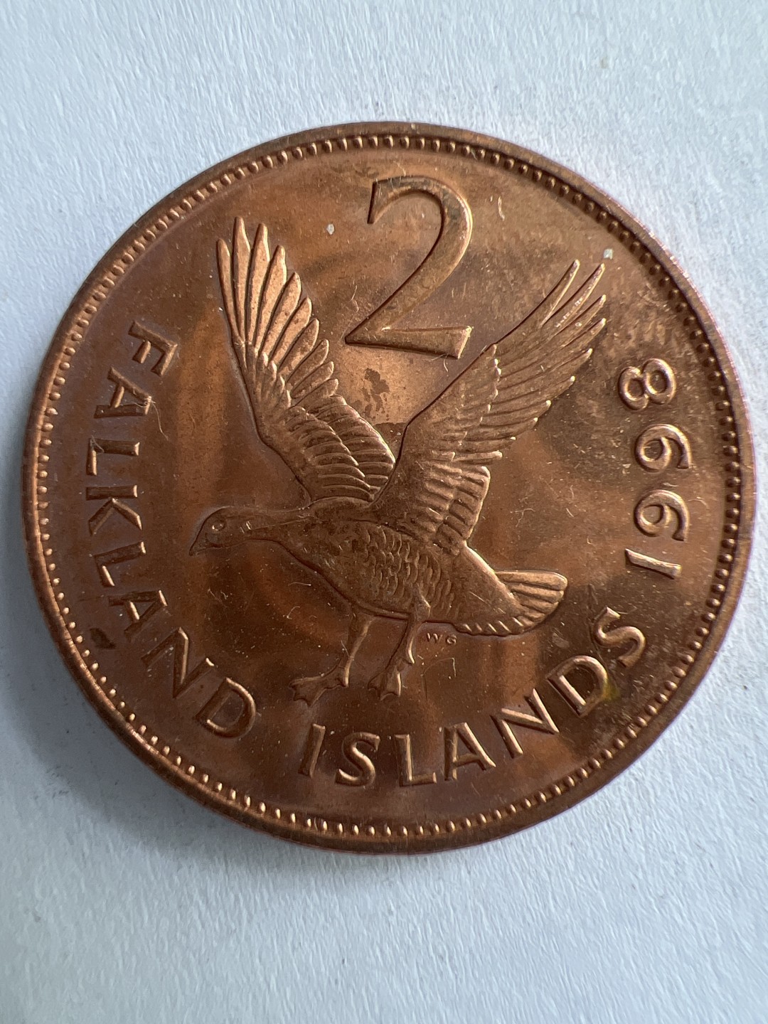 泡泡堂微拍第一 一 二幕硬币捡漏可累计专场👿👿，累计满二十元包邮，接受代拍业务 英属福克兰群岛2便士