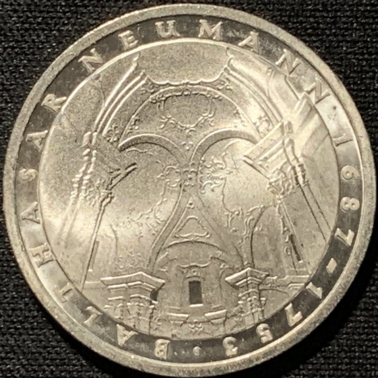 紫瑗钱币——第262期拍卖 联邦德国 1978年 F厂 诺依曼逝世225周年 5马克 11.2克 0.625银 UNC