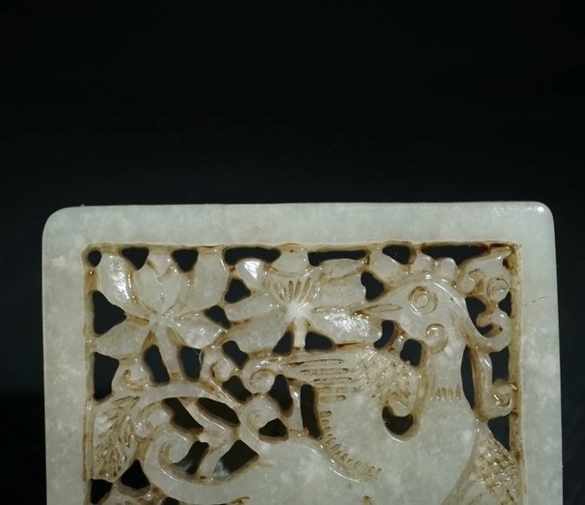 ｜冷门出品｜精选专拍·第壹拾玖场· 明清工老和田玉镂空凤穿牡丹花片｜尺寸详见图片