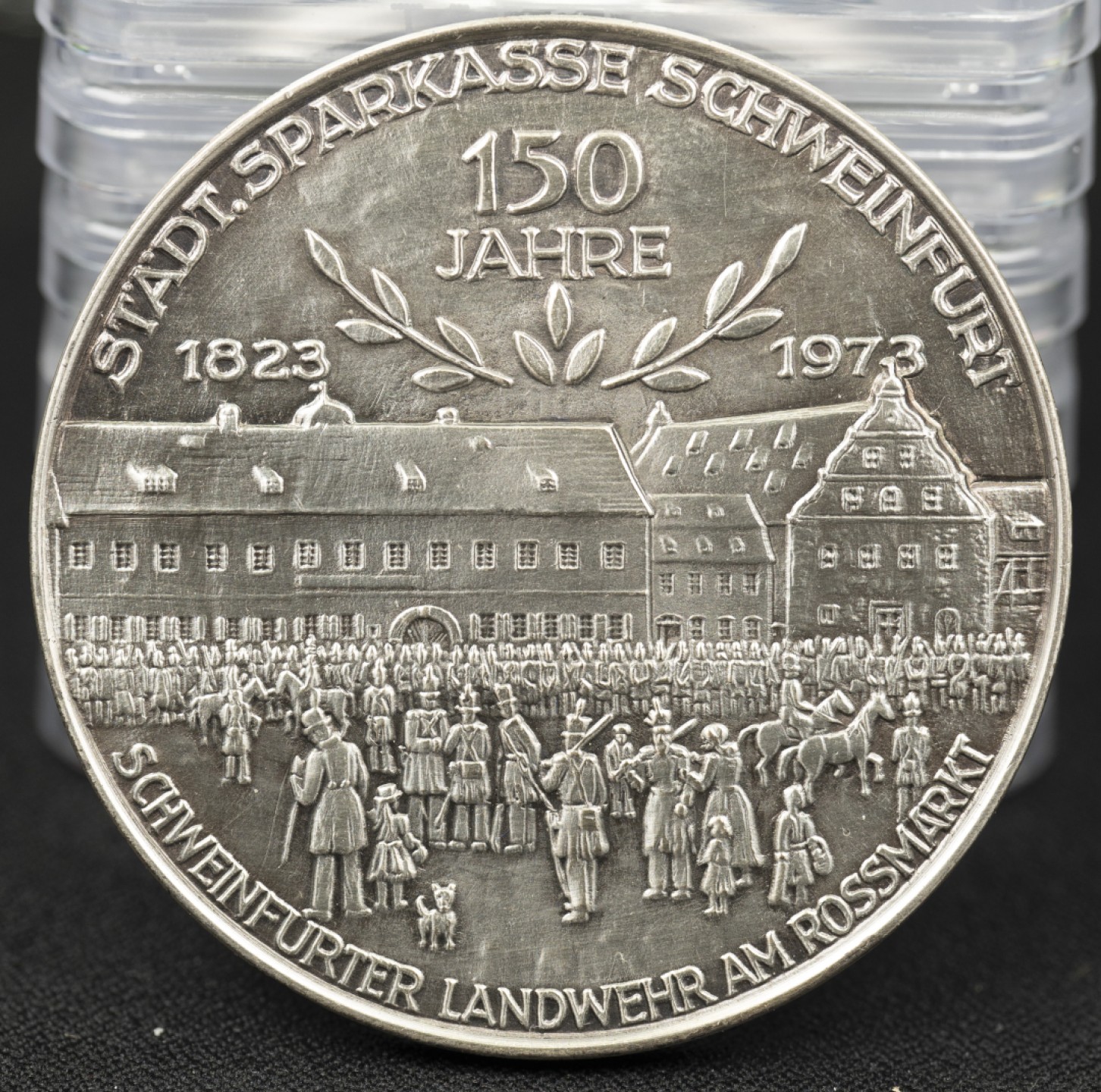 万国钱币拍卖第005期 德国1973年科隆狂欢节150周年纪念超大银章 60MM 101G