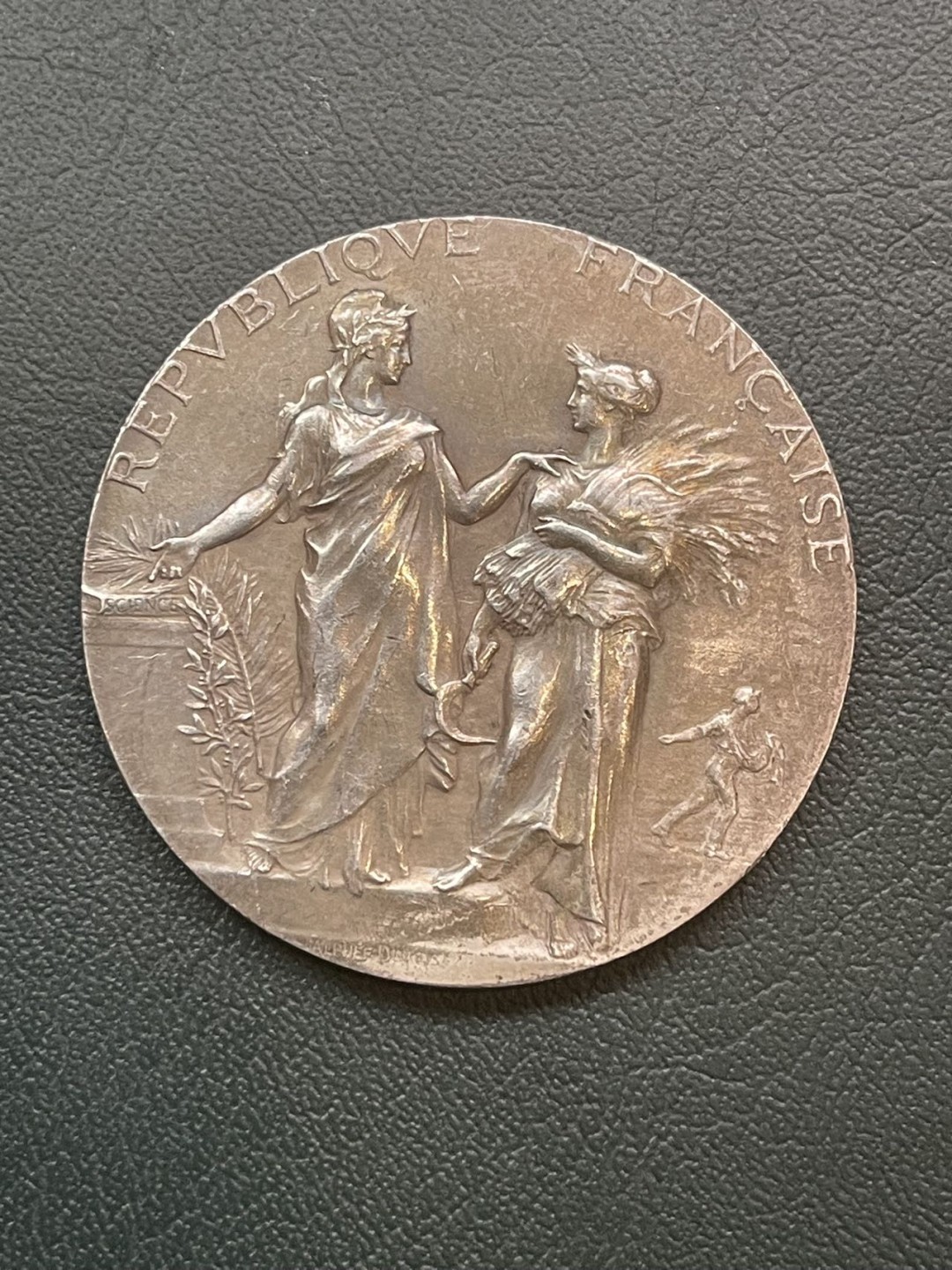 第八场，欧洲艺术章牌代币拍卖（实时专场，机器自动拍卖，请提前出好价格） 法国经典农业女神银章