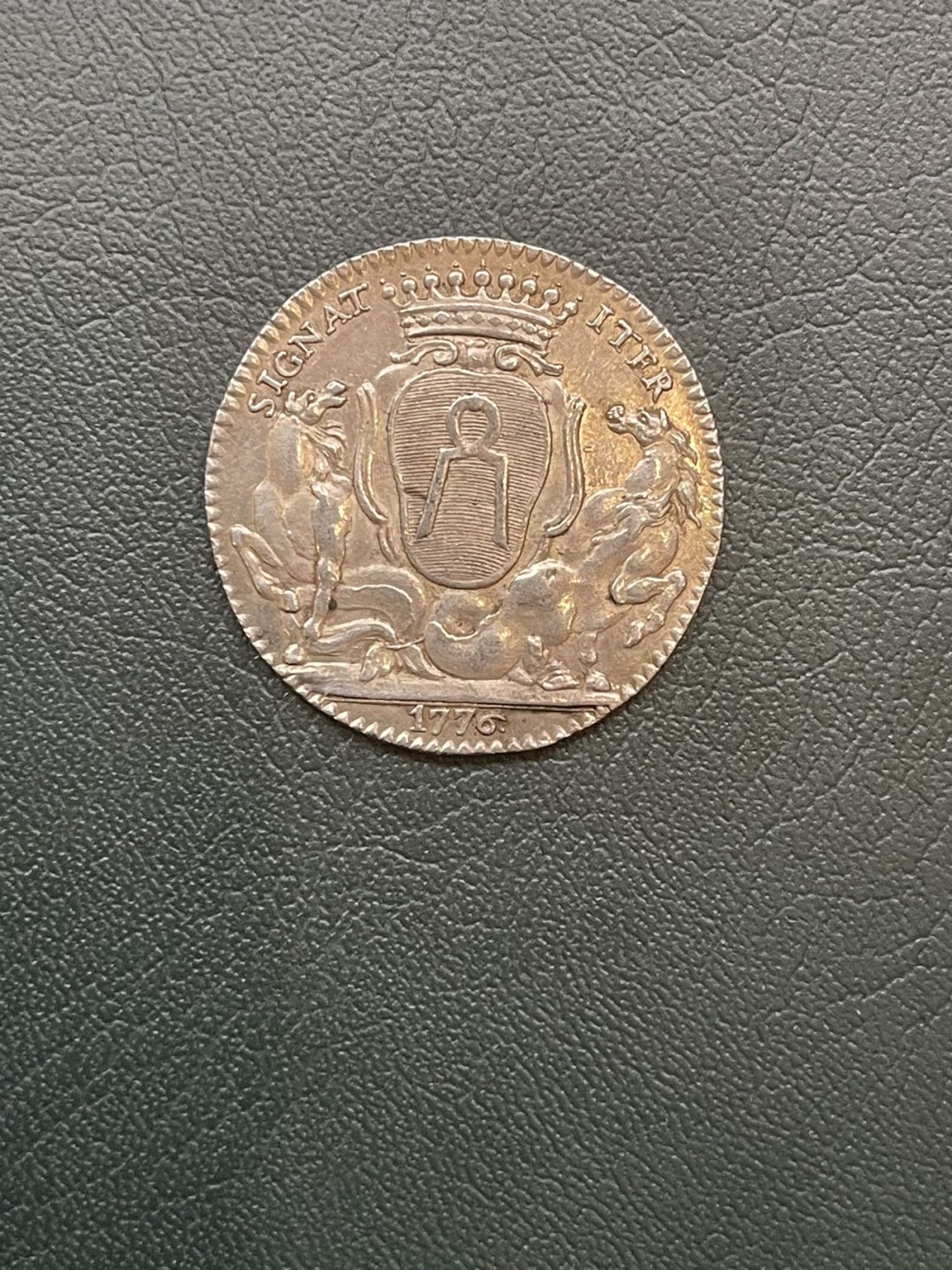 第八场，欧洲艺术章牌代币拍卖（实时专场，机器自动拍卖，请提前出好价格） 法国1776年南特市政厅银质代币