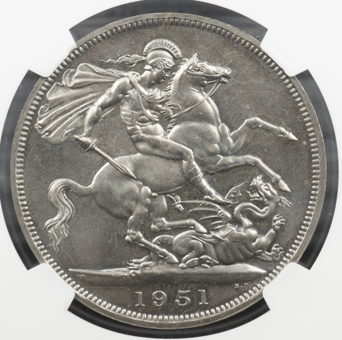 万国钱币拍卖第005期 1951英国乔治六世马剑镍币，最后的马剑。