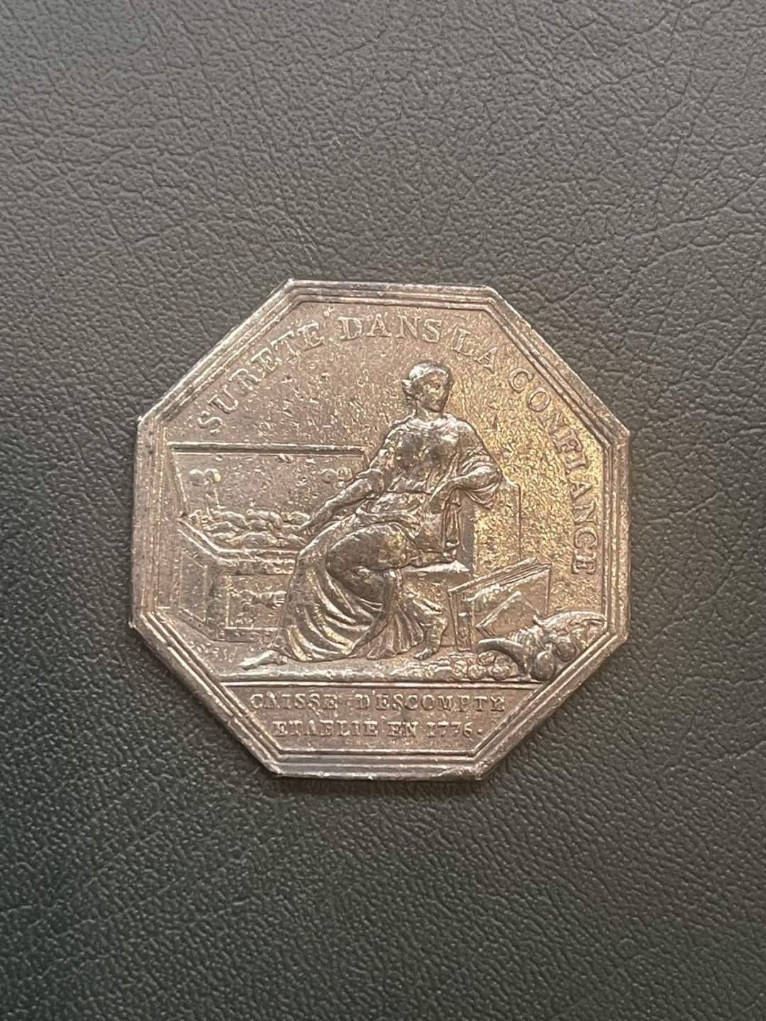 第八场，欧洲艺术章牌代币拍卖（实时专场，机器自动拍卖，请提前出好价格） 早期1776年贴现银行八角银章