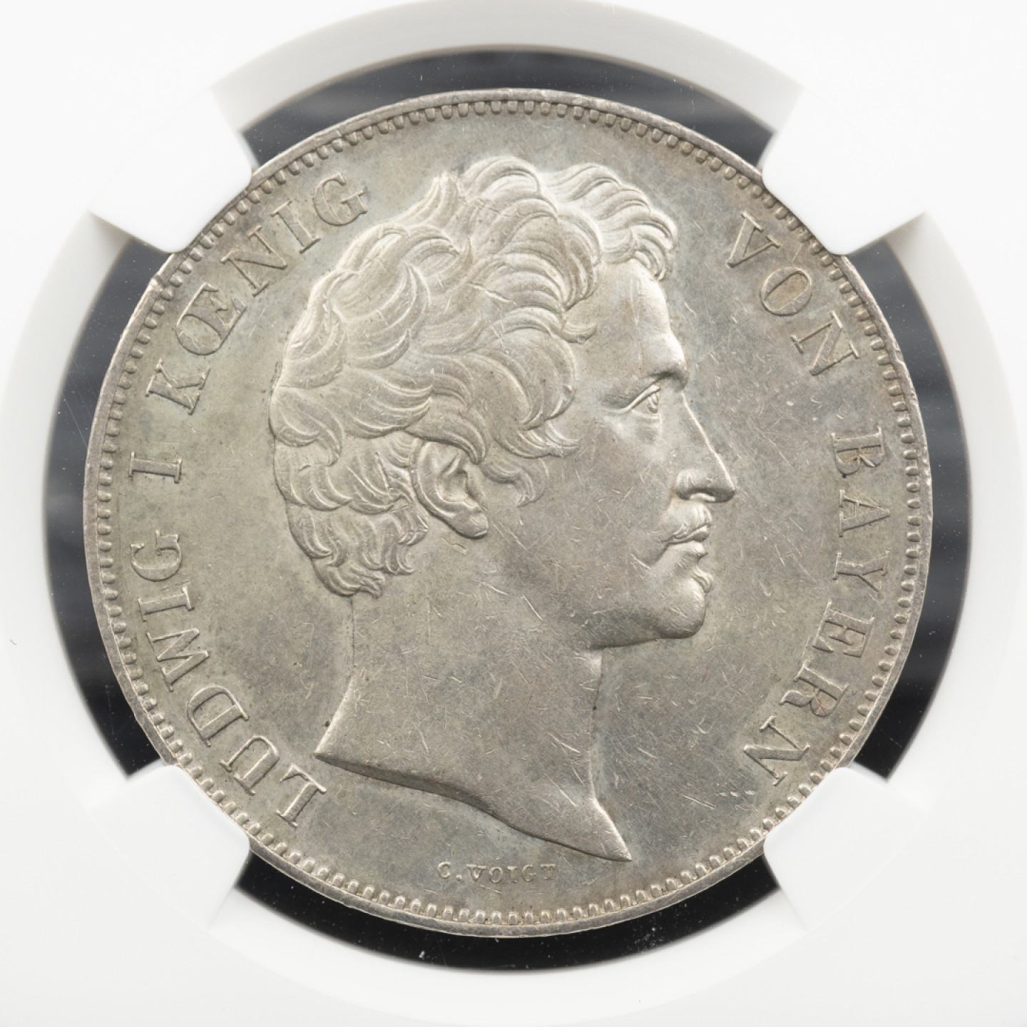 万国钱币拍卖第005期 1839年巴伐利亚路德维希一世选帝侯历史泰勒2泰勒，纸袋包浆。