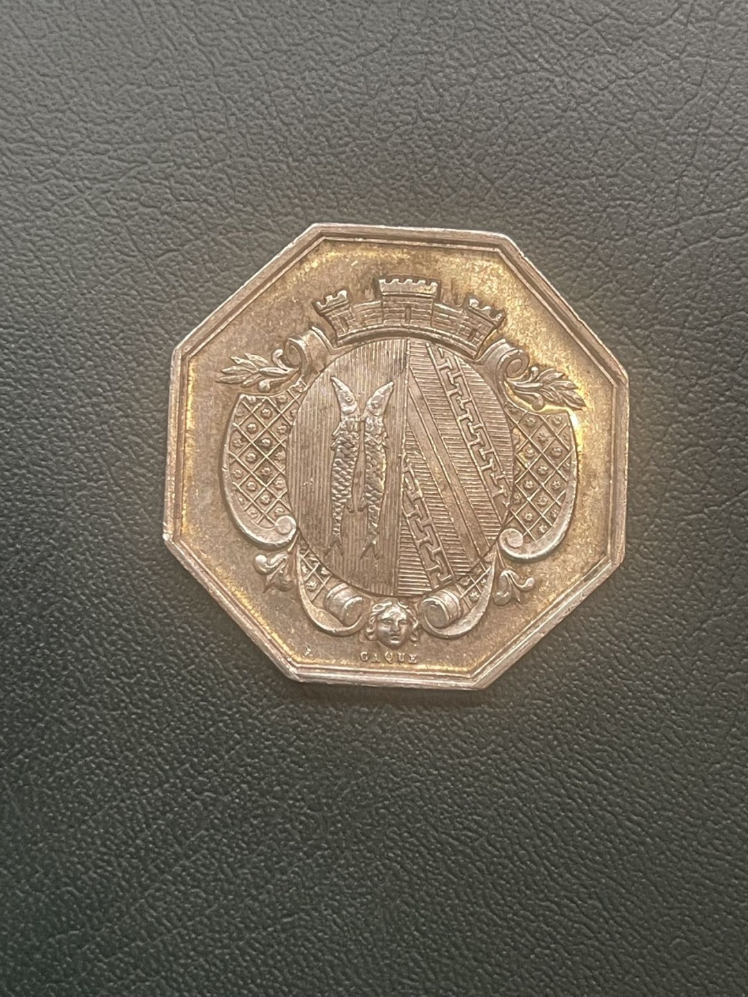 第八场，欧洲艺术章牌代币拍卖（实时专场，机器自动拍卖，请提前出好价格） 法国塞纳-奥贝塞纳河酒吧八角银章