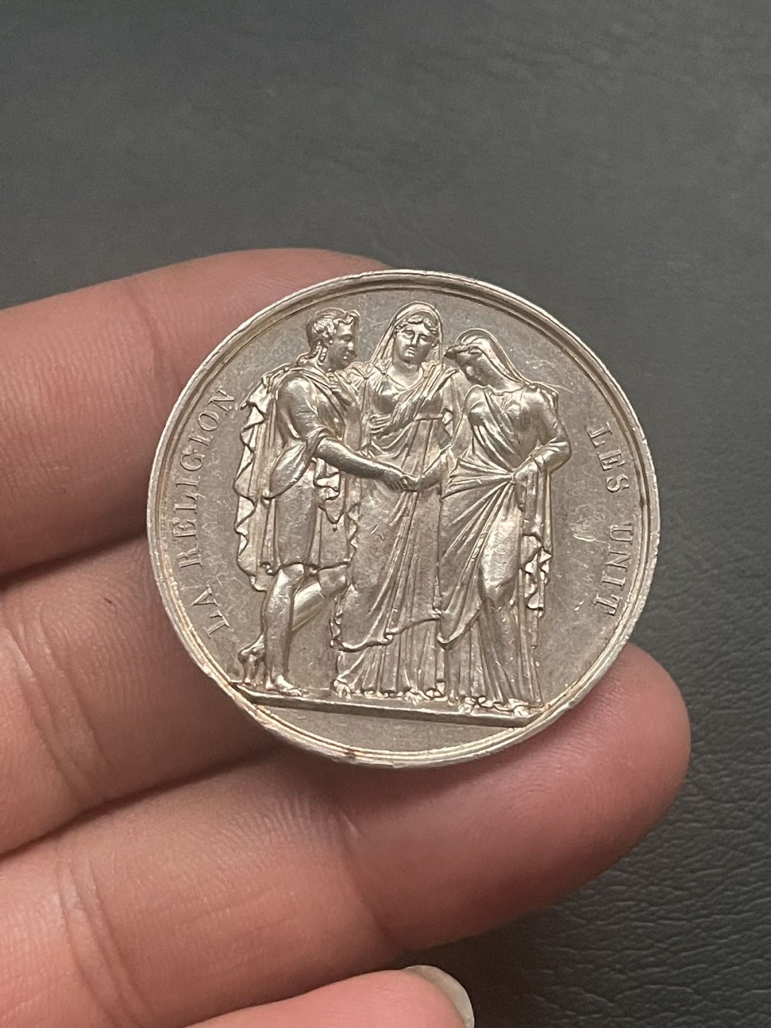 第八场，欧洲艺术章牌代币拍卖（实时专场，机器自动拍卖，请提前出好价格） 法国结婚较大规格银章