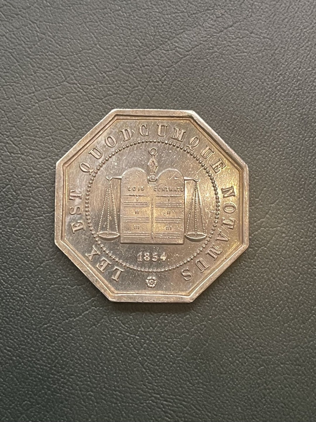 第八场，欧洲艺术章牌代币拍卖（实时专场，机器自动拍卖，请提前出好价格） 法国司法法典八角银章