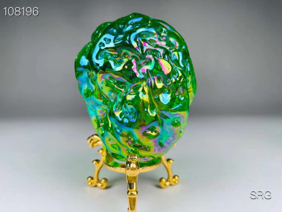 玻璃陨石，沙漠彩陨石，打灯通透漂亮，重252g，重260g