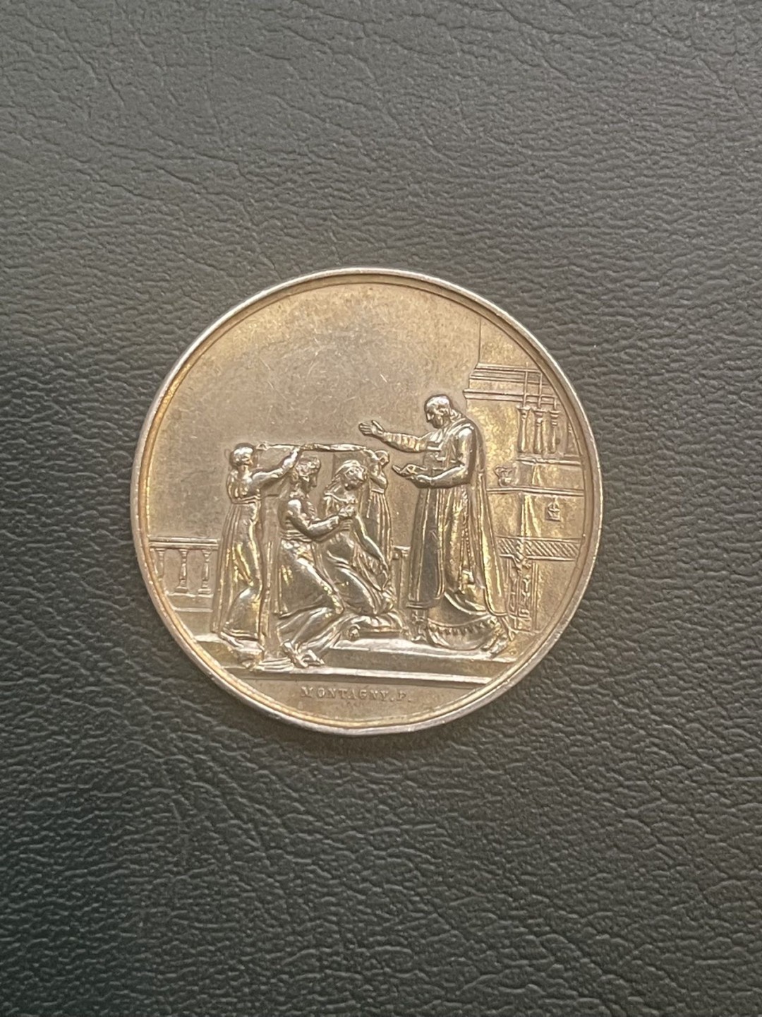 第八场，欧洲艺术章牌代币拍卖（实时专场，机器自动拍卖，请提前出好价格） 法国结婚纪念银章