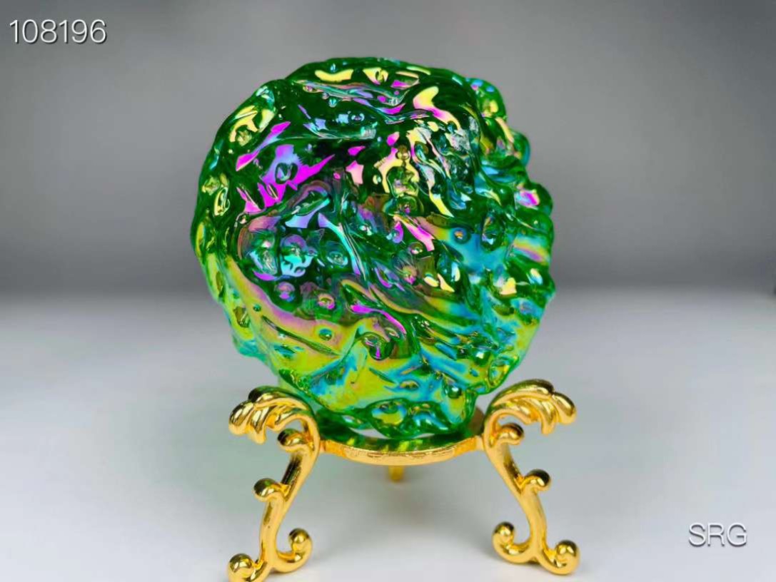 玻璃陨石，沙漠彩陨石，打灯通透漂亮，重252g，重260g