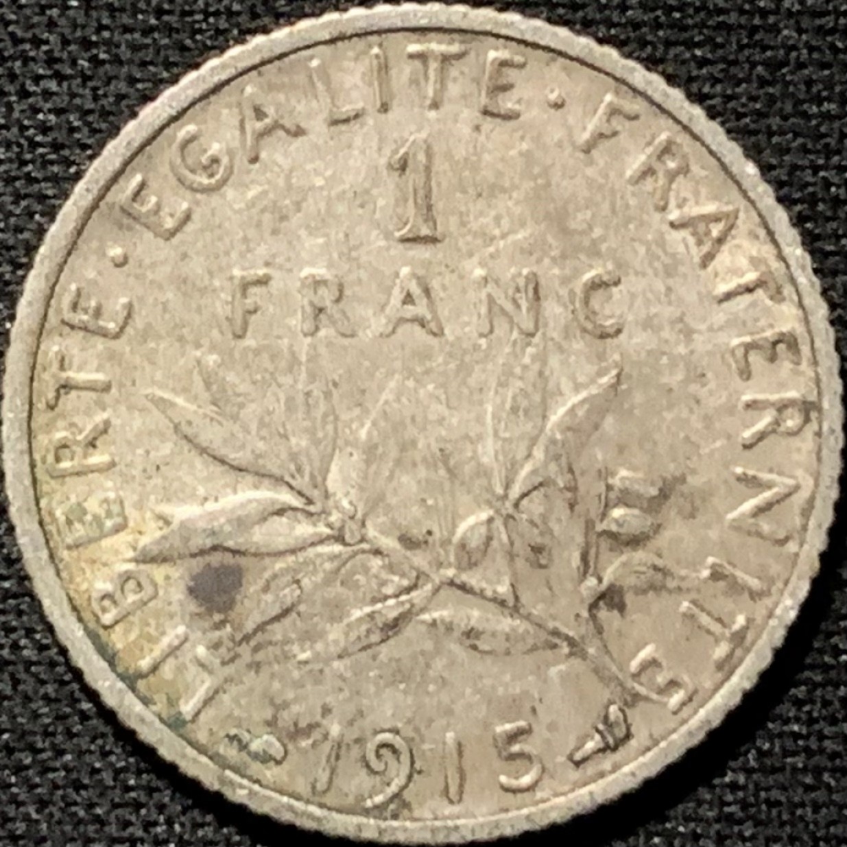 紫瑗钱币——第264期拍卖 法国 1915年 播种女神 1法郎 5克 0.835银