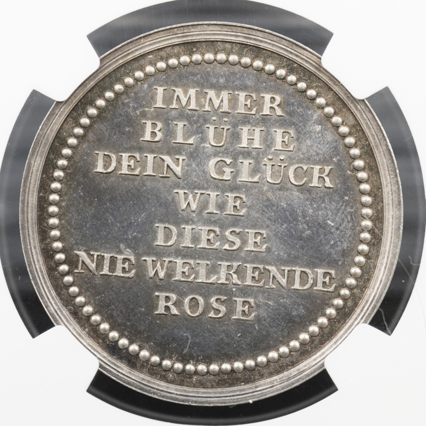 万国钱币拍卖第005期 德国1800年LOOS名家设计北卡罗来纳大学友谊学院奖赏与荣耀银章，37MM