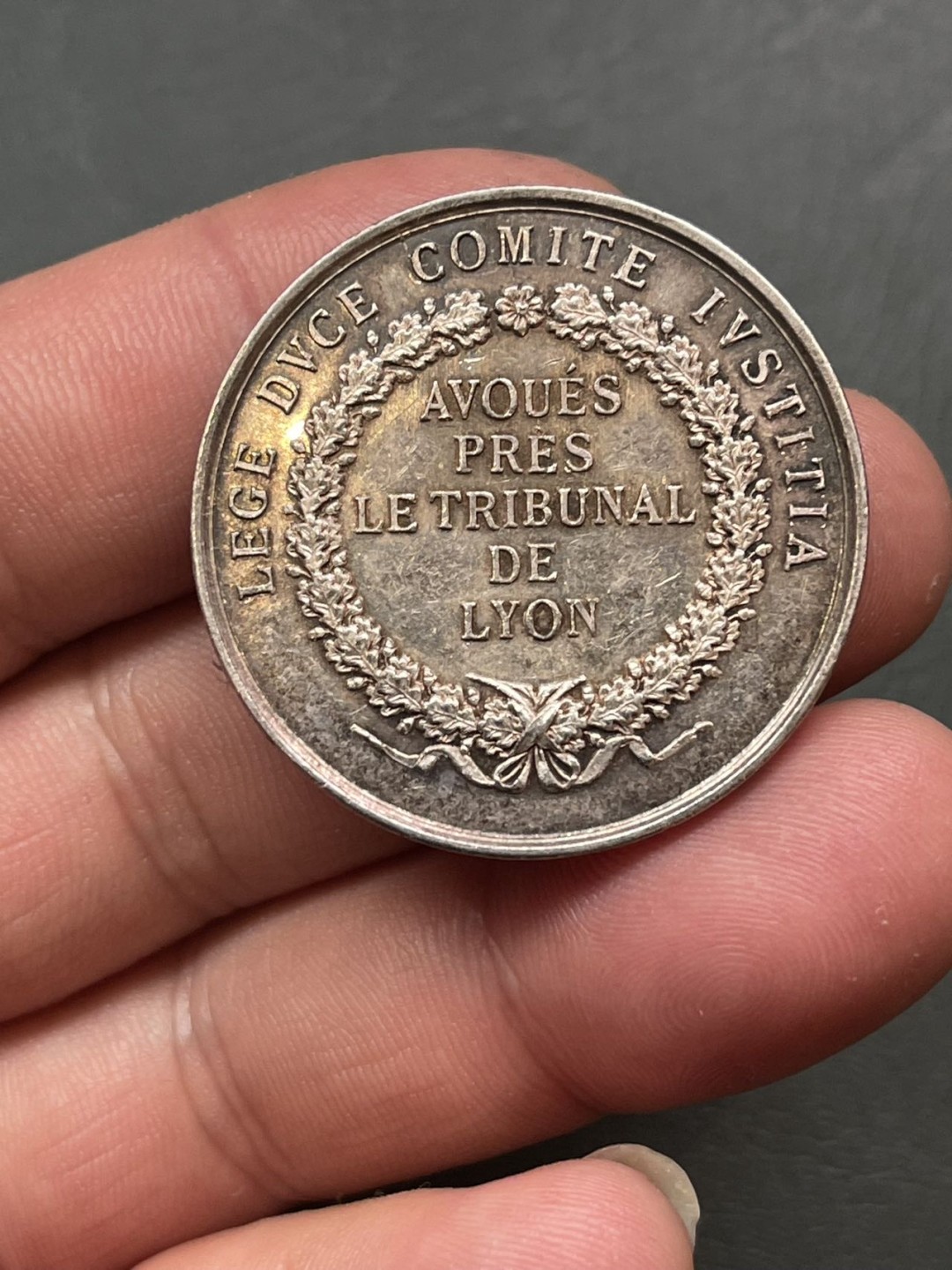 第八场，欧洲艺术章牌代币拍卖（实时专场，机器自动拍卖，请提前出好价格） 法国里昂法院银章