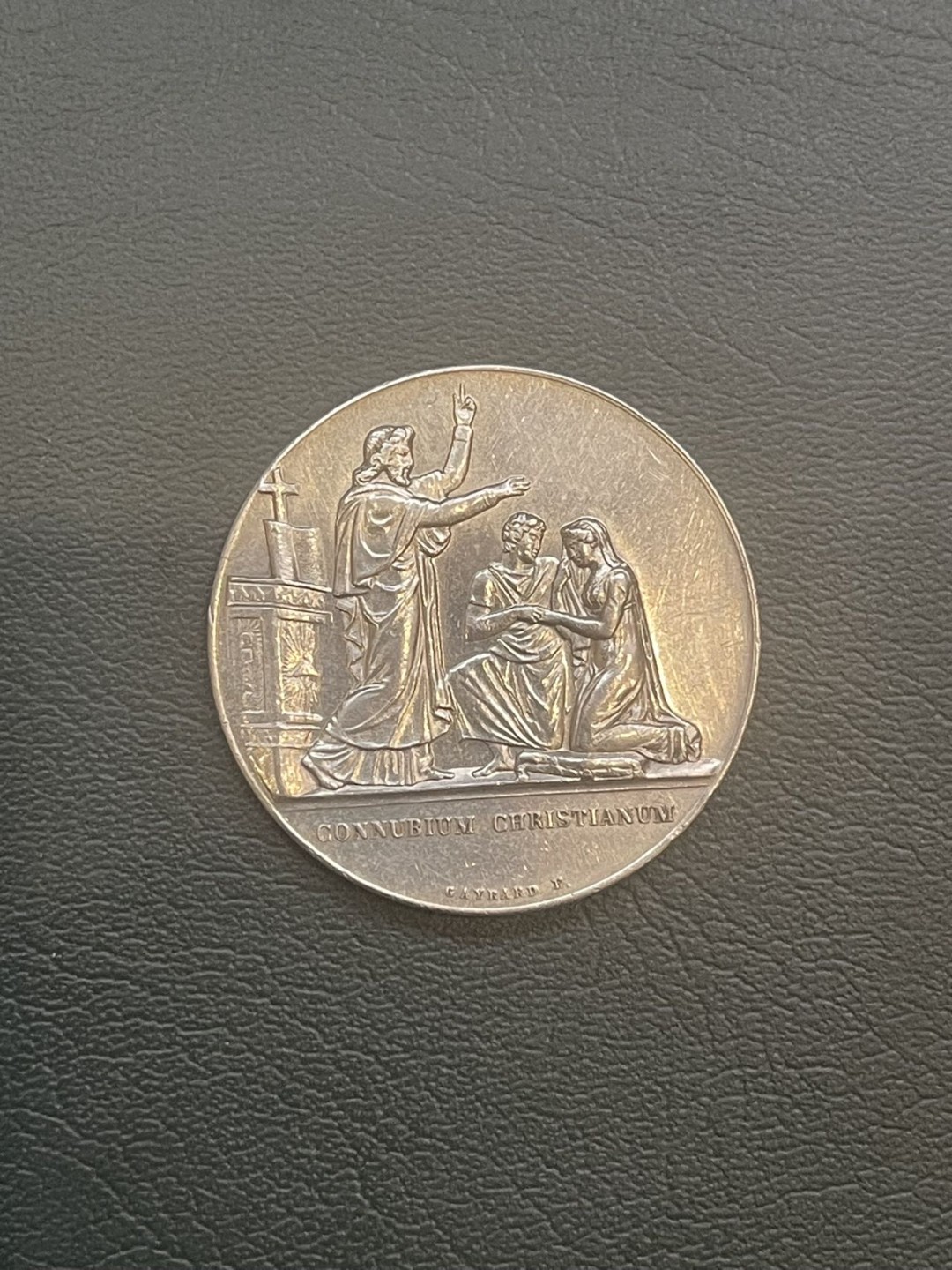 第八场，欧洲艺术章牌代币拍卖（实时专场，机器自动拍卖，请提前出好价格） 法国结婚纪念银章