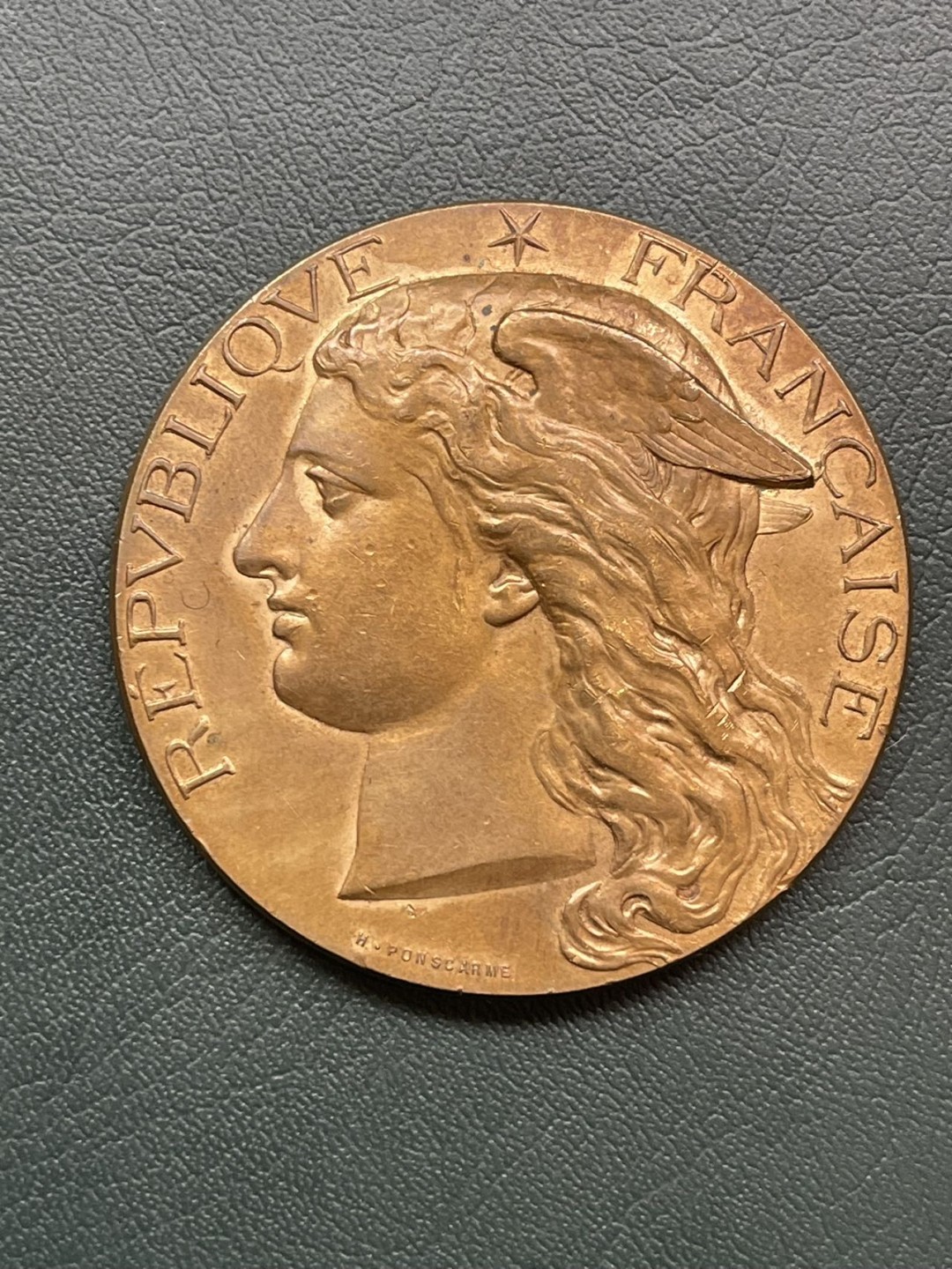 第八场，欧洲艺术章牌代币拍卖（实时专场，机器自动拍卖，请提前出好价格） 法国经典墨丘利商业农业艺术铜章