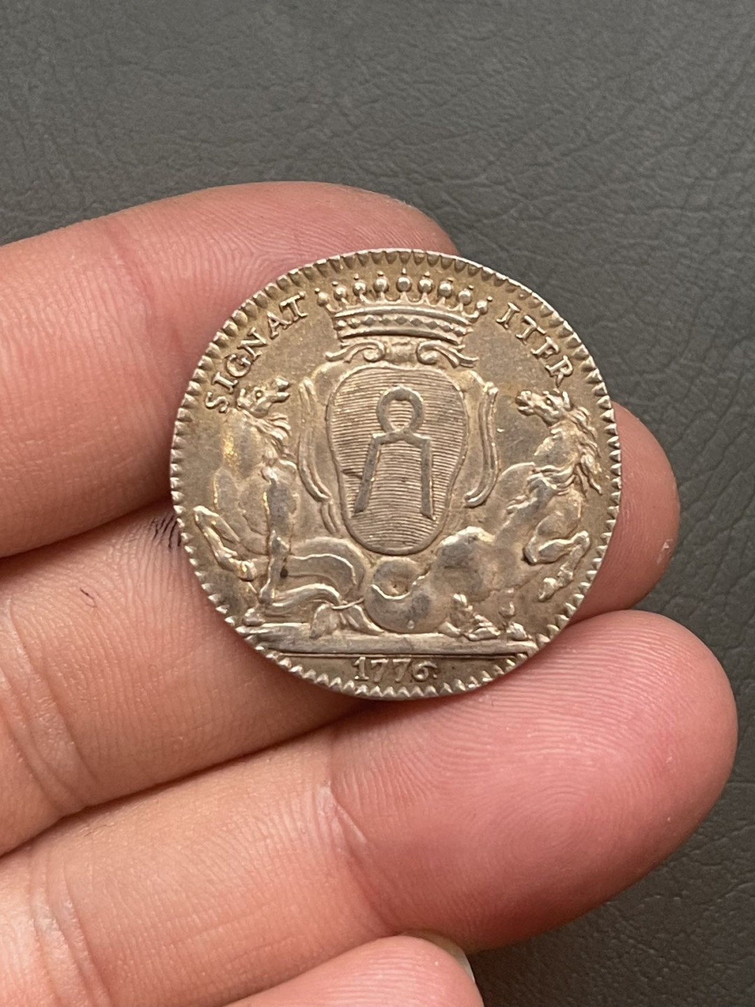 第八场，欧洲艺术章牌代币拍卖（实时专场，机器自动拍卖，请提前出好价格） 法国1776年南特市政厅银质代币