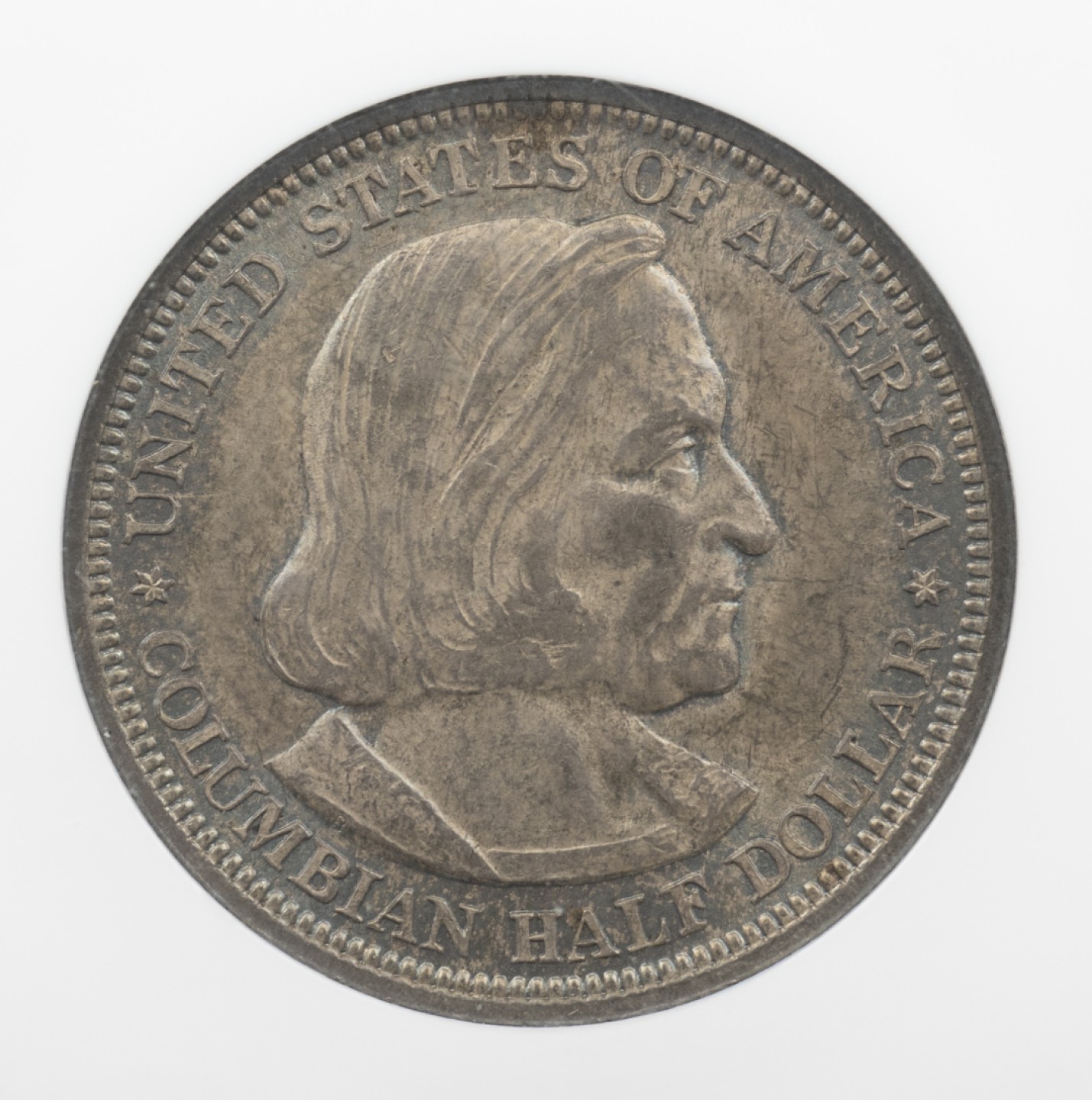 万国钱币拍卖第005期 1893美国哥伦布半美元，纪念哥伦布发现美洲大陆400周年，原味酱彩。