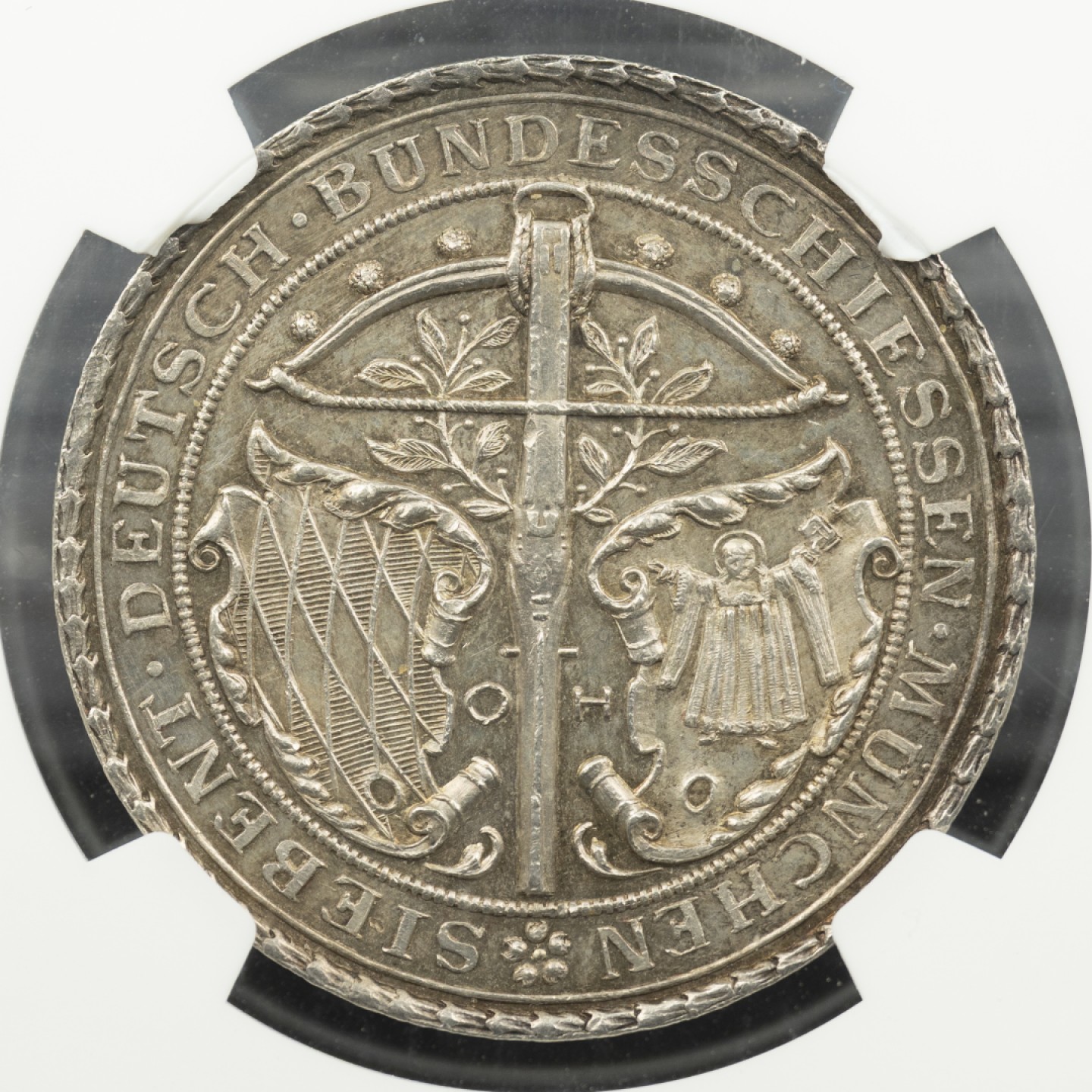 万国钱币拍卖第005期 1881年慕尼黑经典射击节五彩大银章