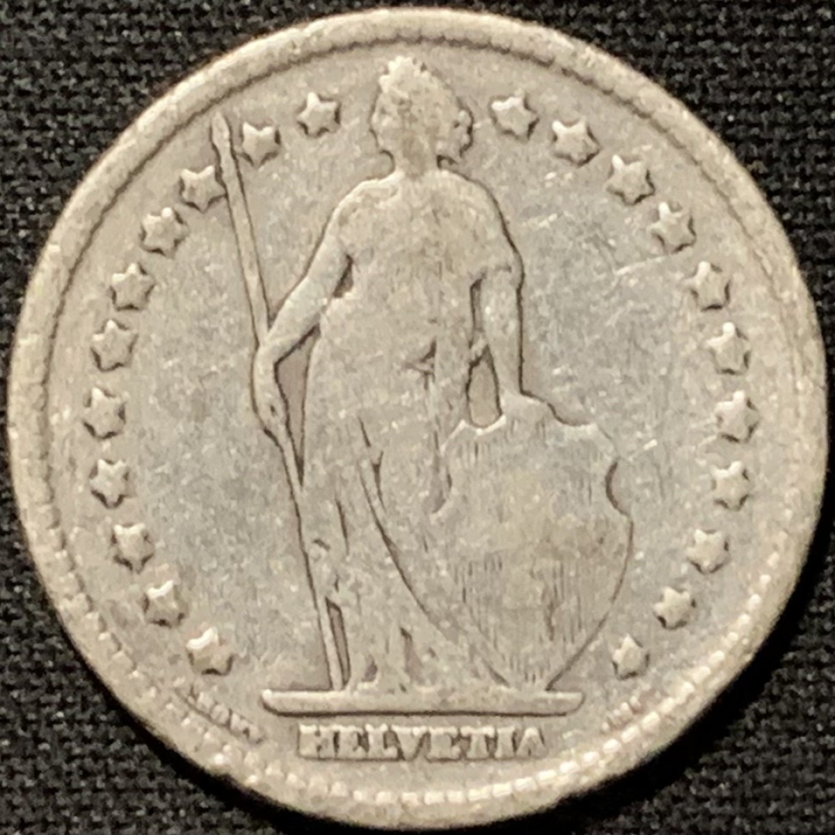 紫瑗钱币——第264期拍卖 瑞士 1903年 赫尔维蒂亚 1法郎 5克 0.835银