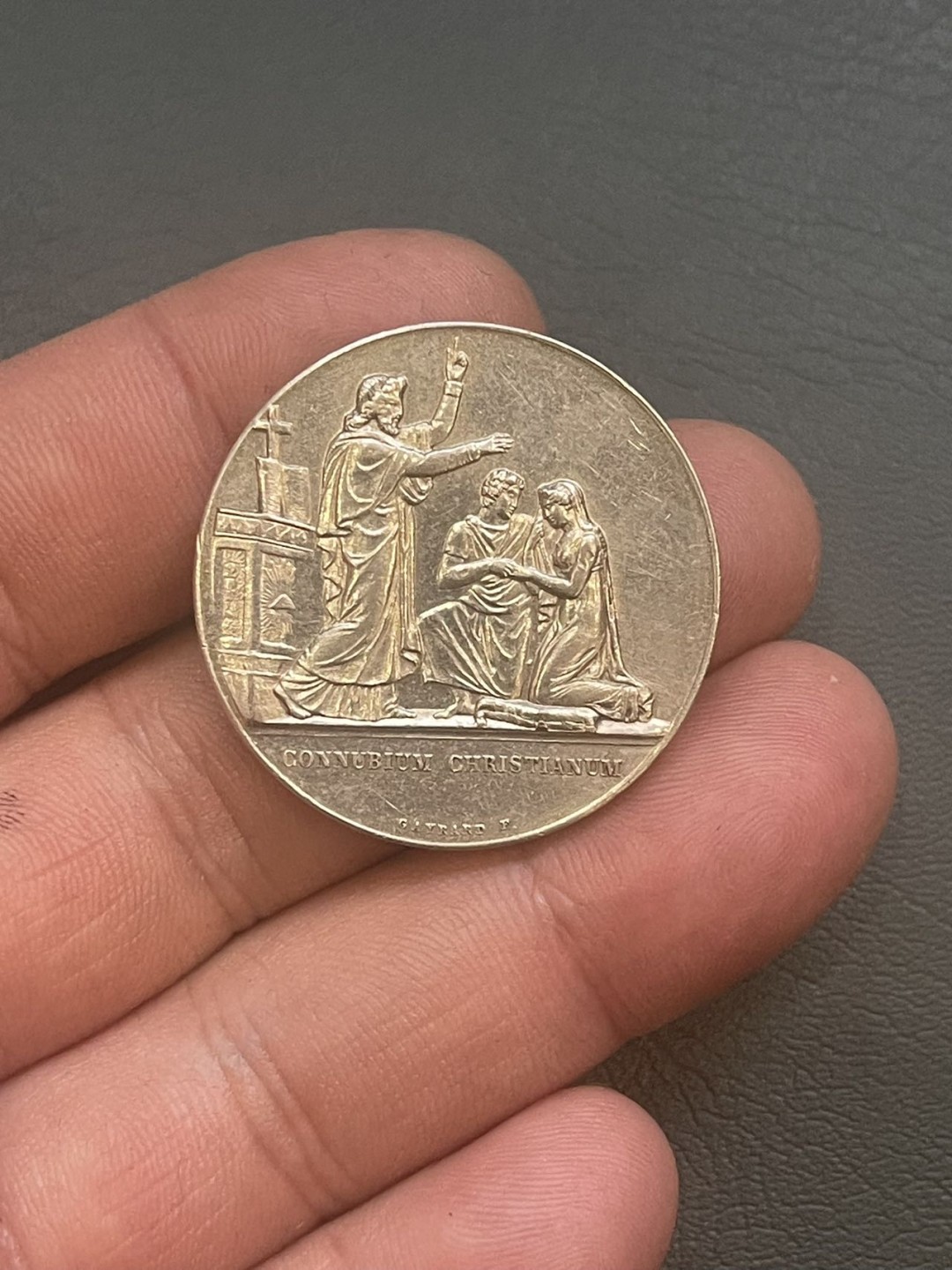 第八场，欧洲艺术章牌代币拍卖（实时专场，机器自动拍卖，请提前出好价格） 法国结婚纪念银章