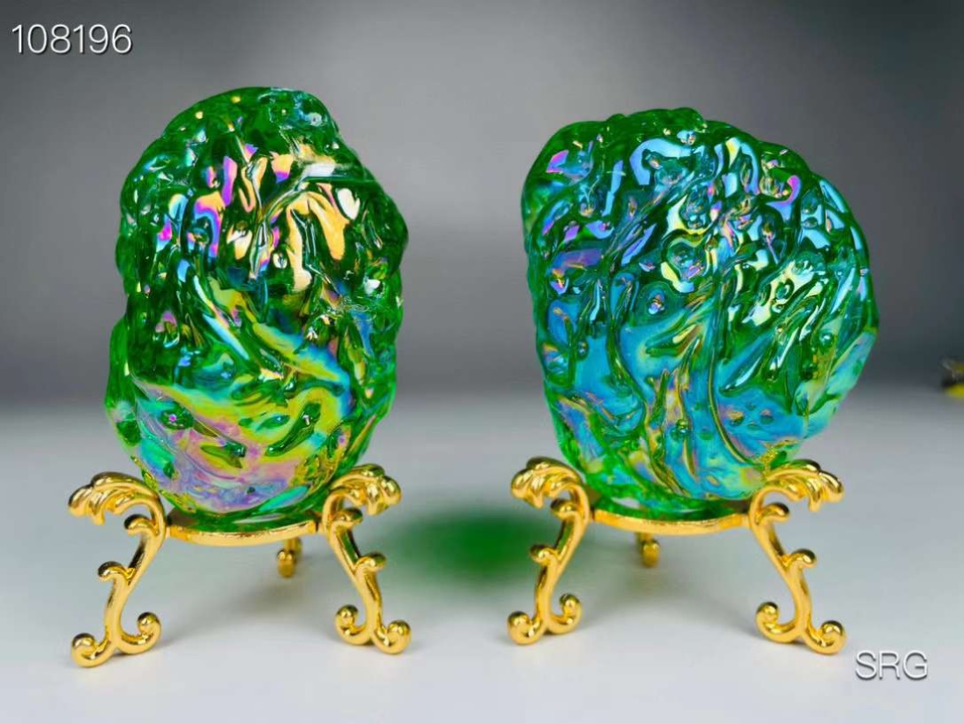 玻璃陨石，沙漠彩陨石，打灯通透漂亮，重252g，重260g